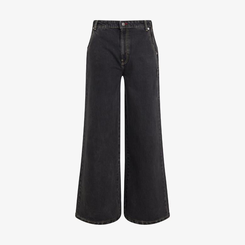 Tommy Jeans Wide Leg Carpenter Washed Kadın Lacivert Jean