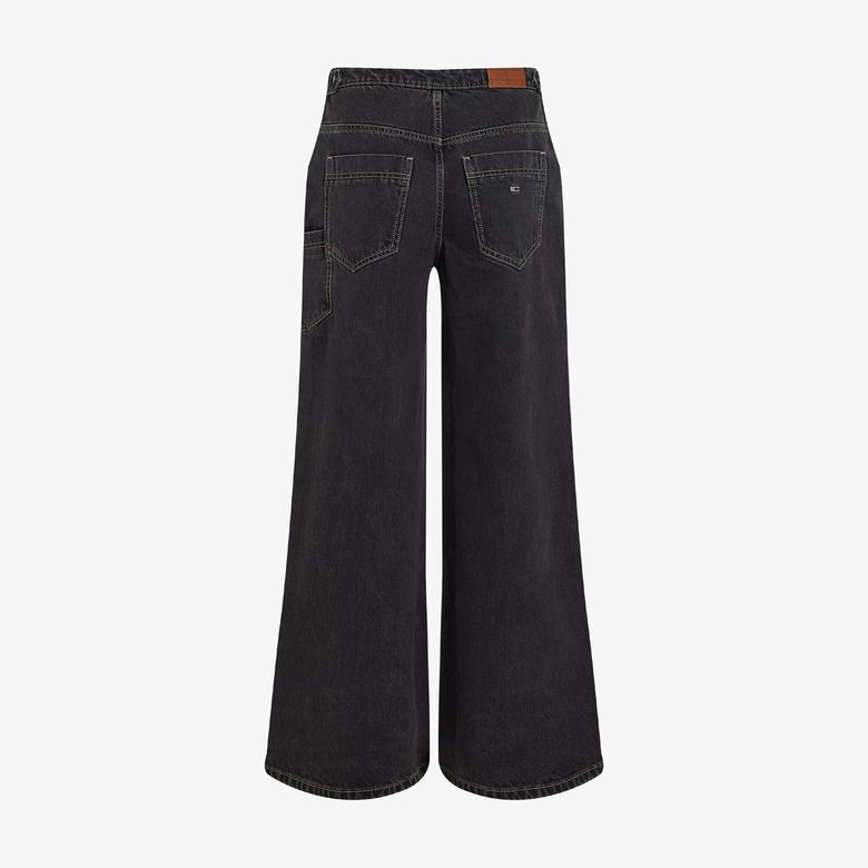 Tommy Jeans Wide Leg Carpenter Washed Kadın Lacivert Jean