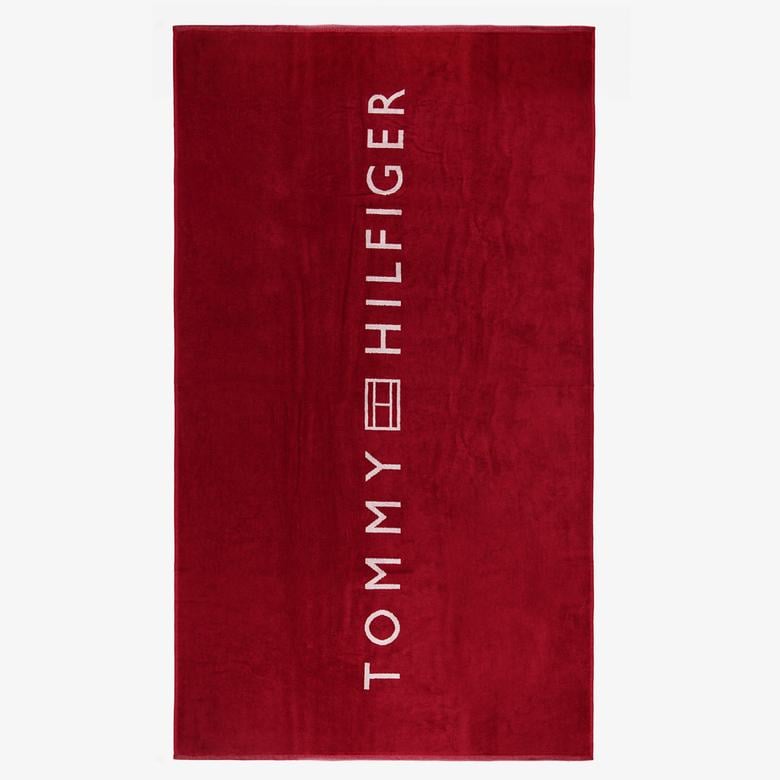 Tommy Hilfiger Unisex Kırmızı Havlu