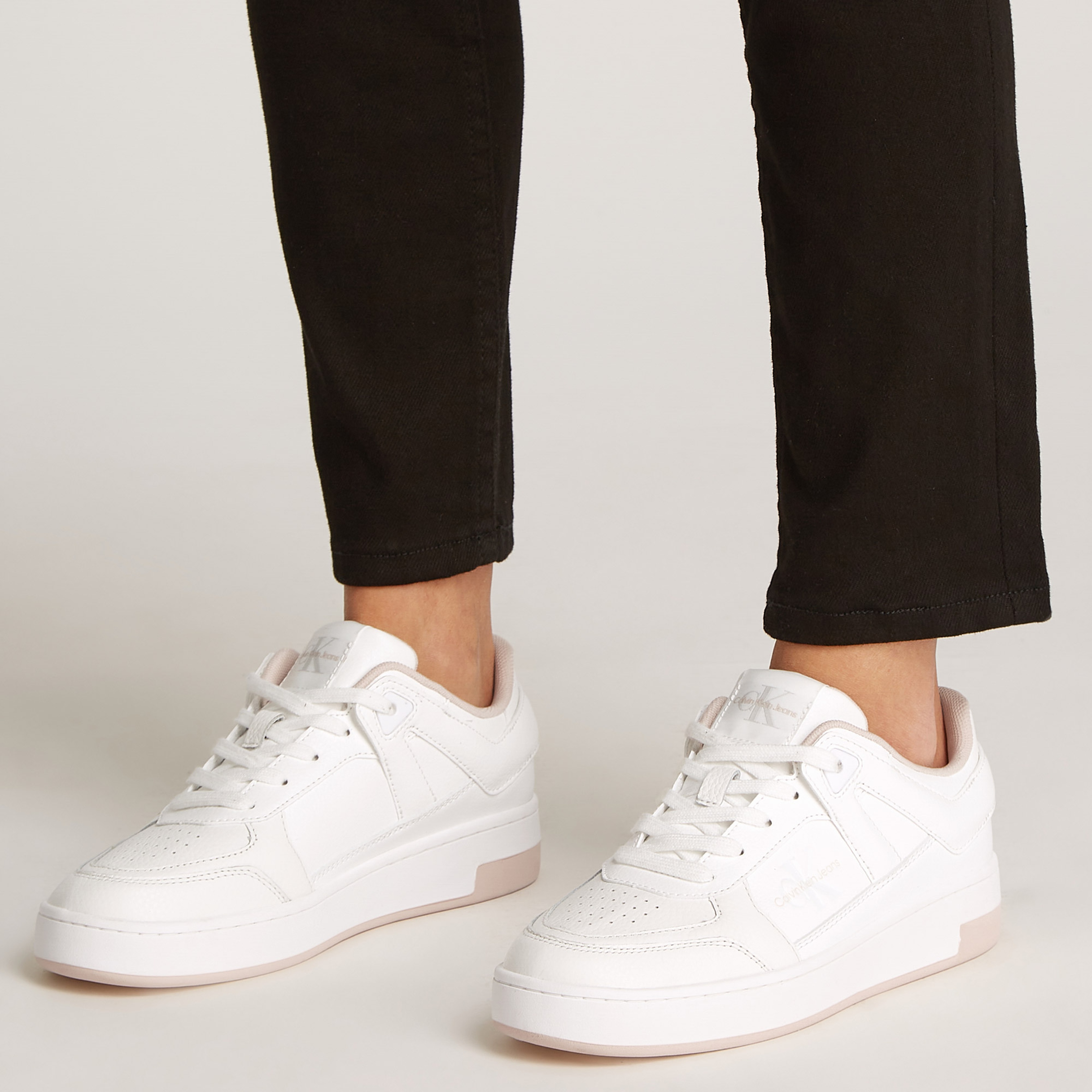 Calvin Klein Basket Cupsole Low Mix Kadın Beyaz Sneaker