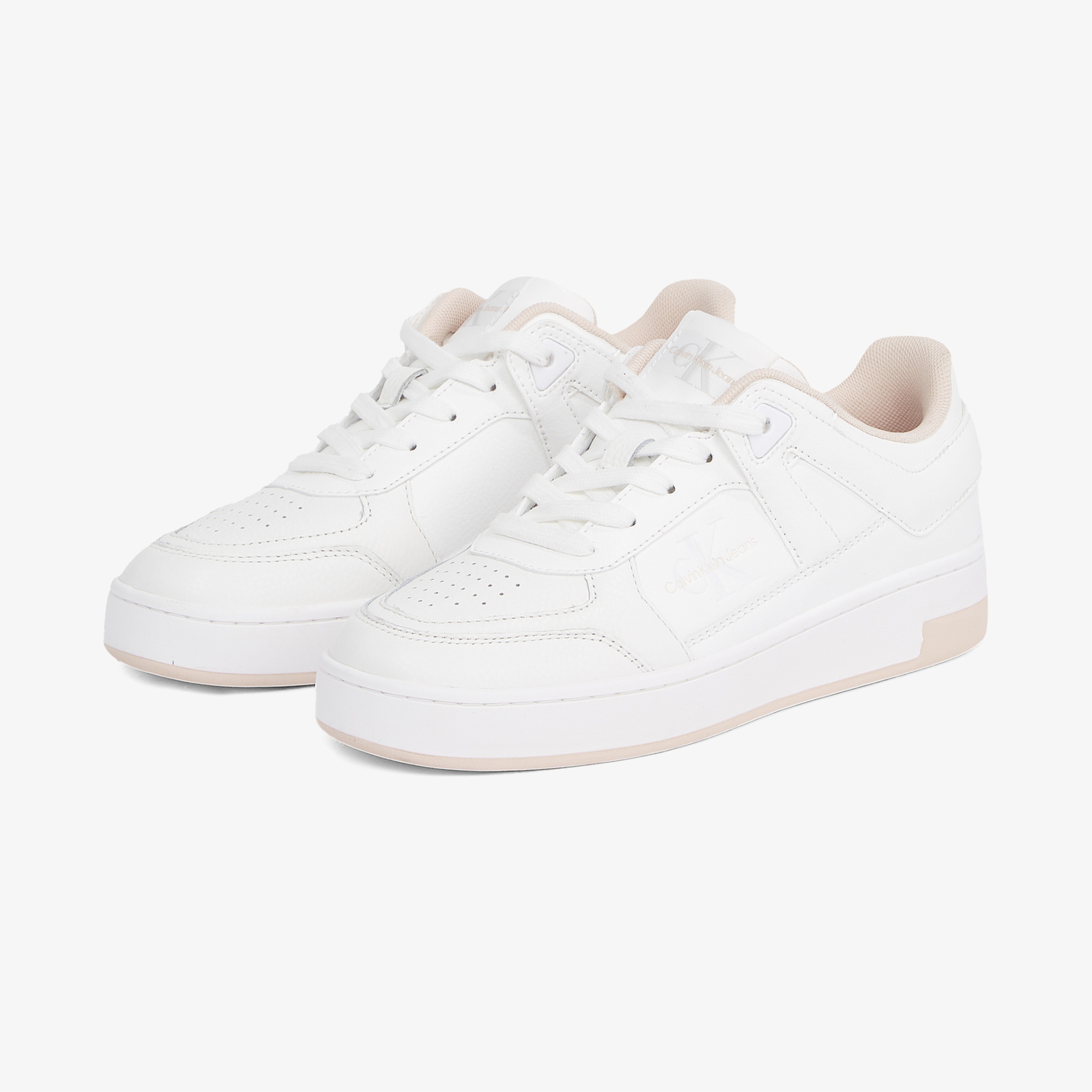 Calvin Klein Basket Cupsole Low Mix Kadın Beyaz Sneaker