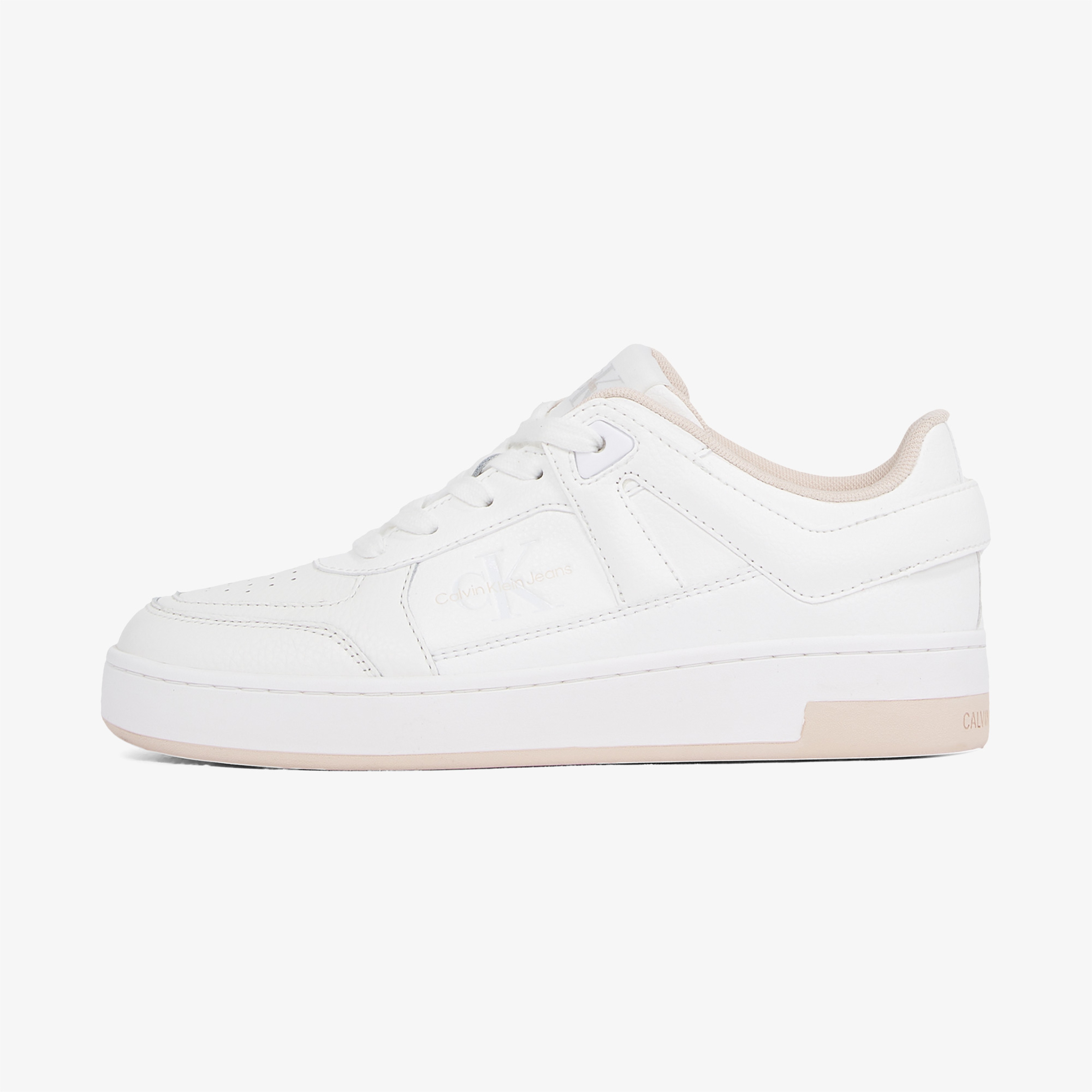 Calvin Klein Basket Cupsole Low Mix Kadın Beyaz Sneaker
