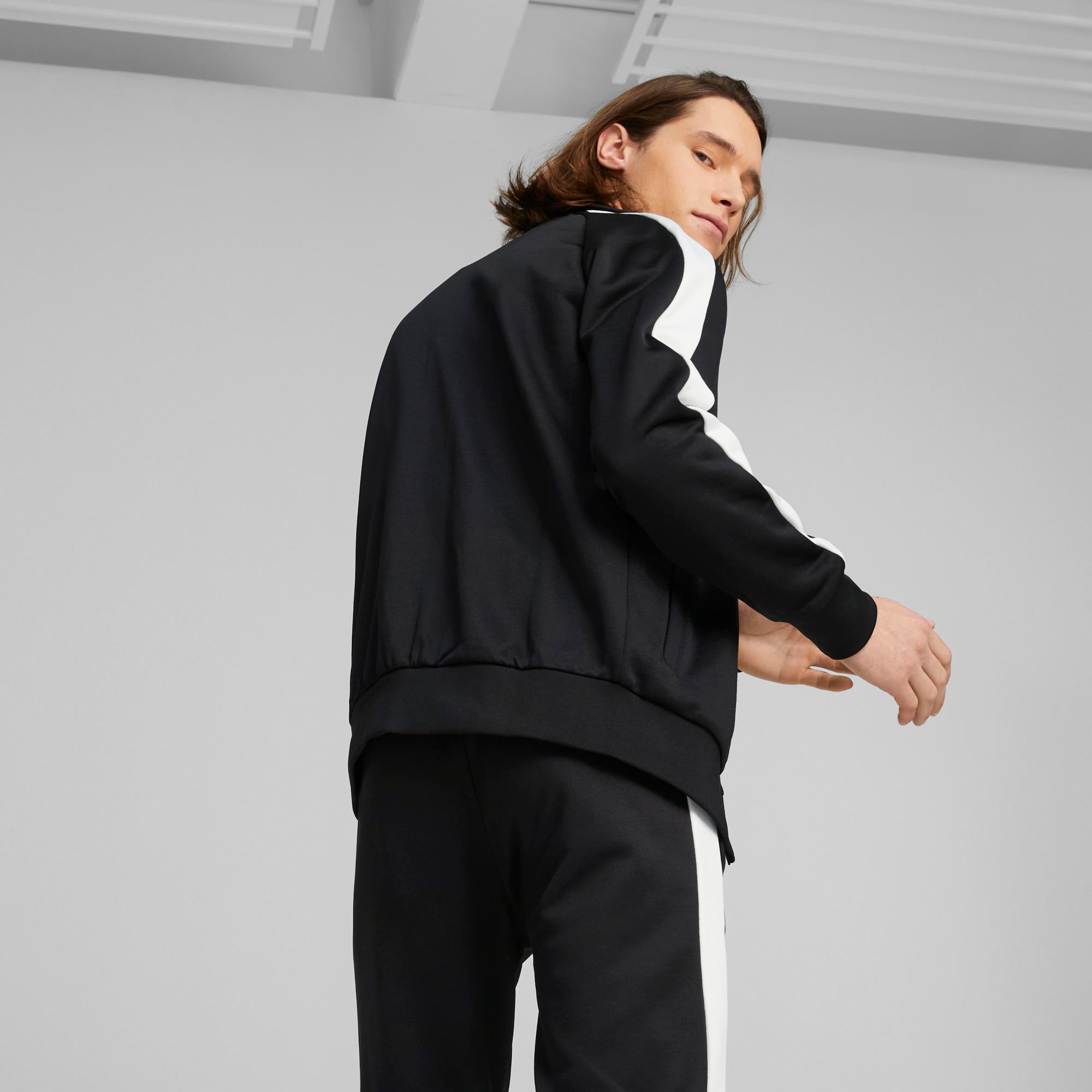 Puma Iconic T7 Erkek Siyah Eşofman Üstü