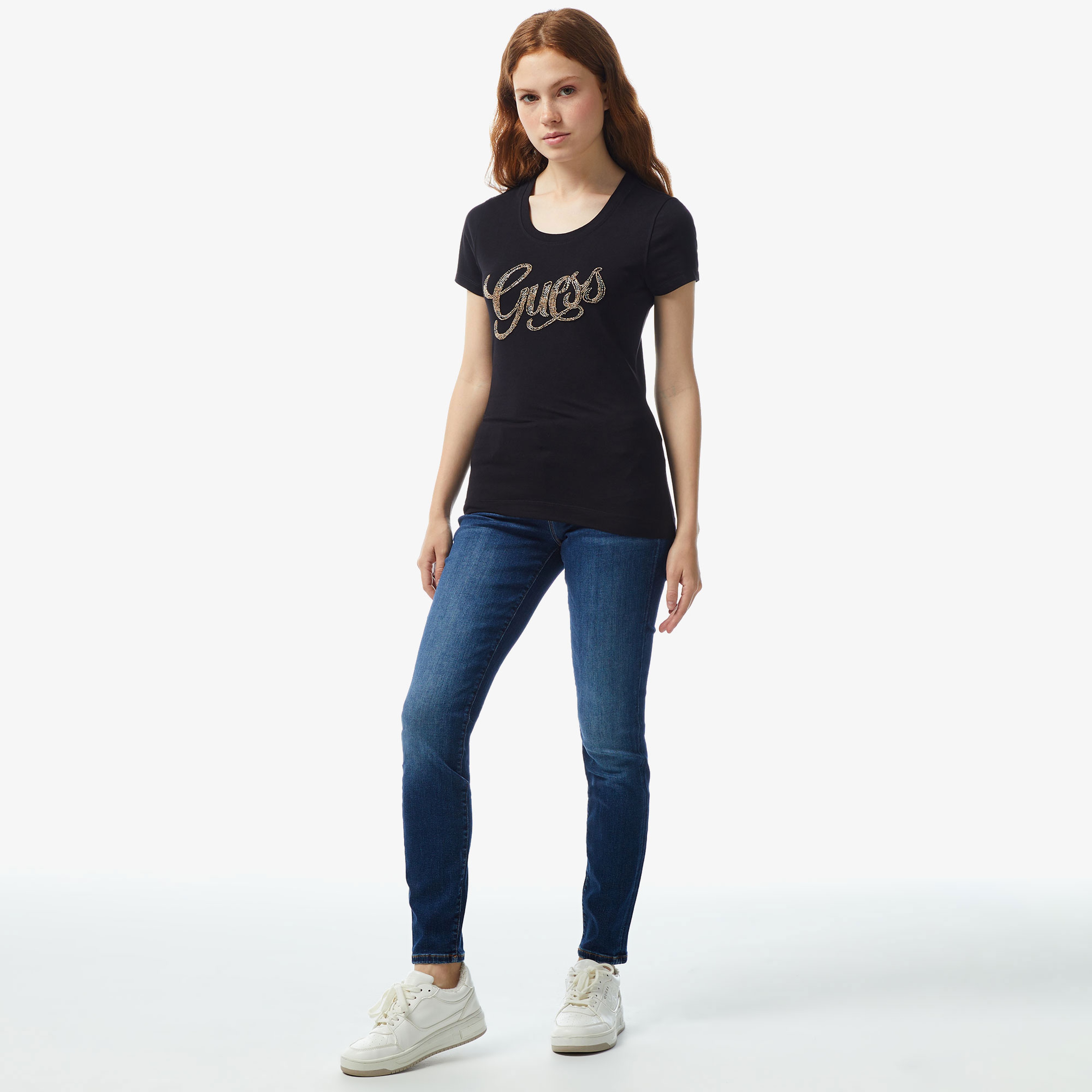 Guess Kadın Lacivert Pantolon