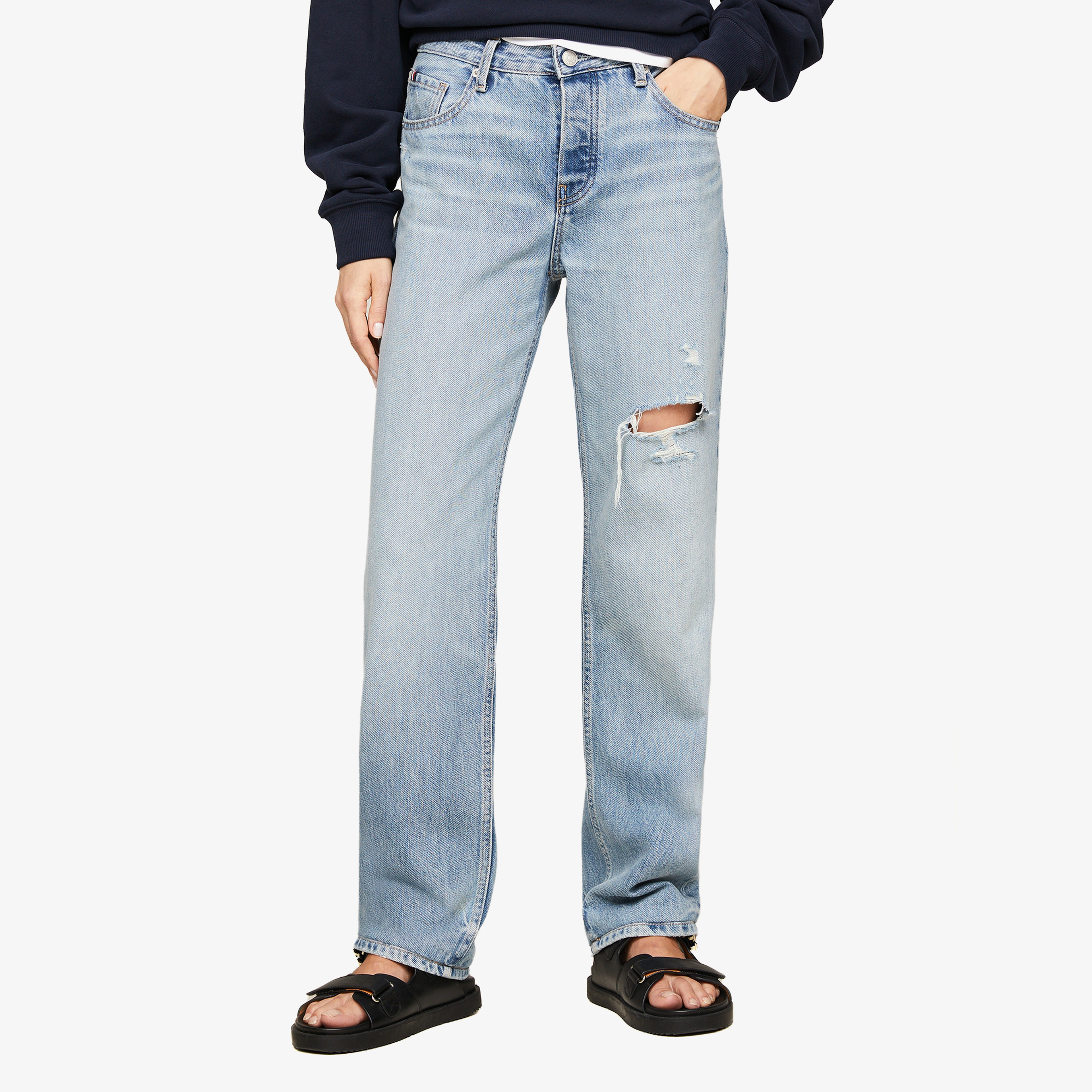 Tommy Hilfiger Kadın Mavi Pantolon