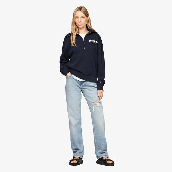 Tommy Hilfiger Kadın Mavi Pantolon