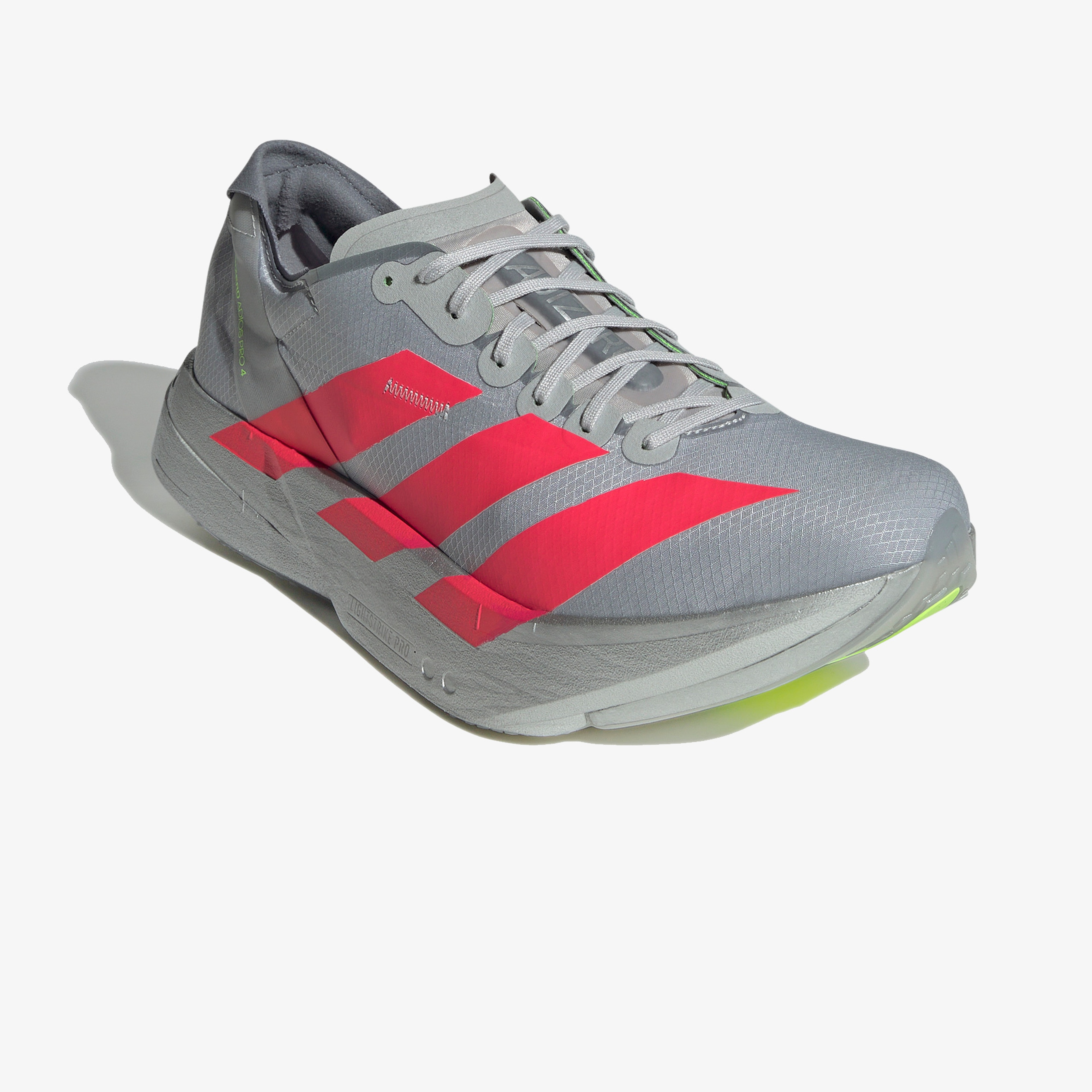 adidas Adizero Adios Pro 4 Erkek Gri Koşu Ayakkabısı