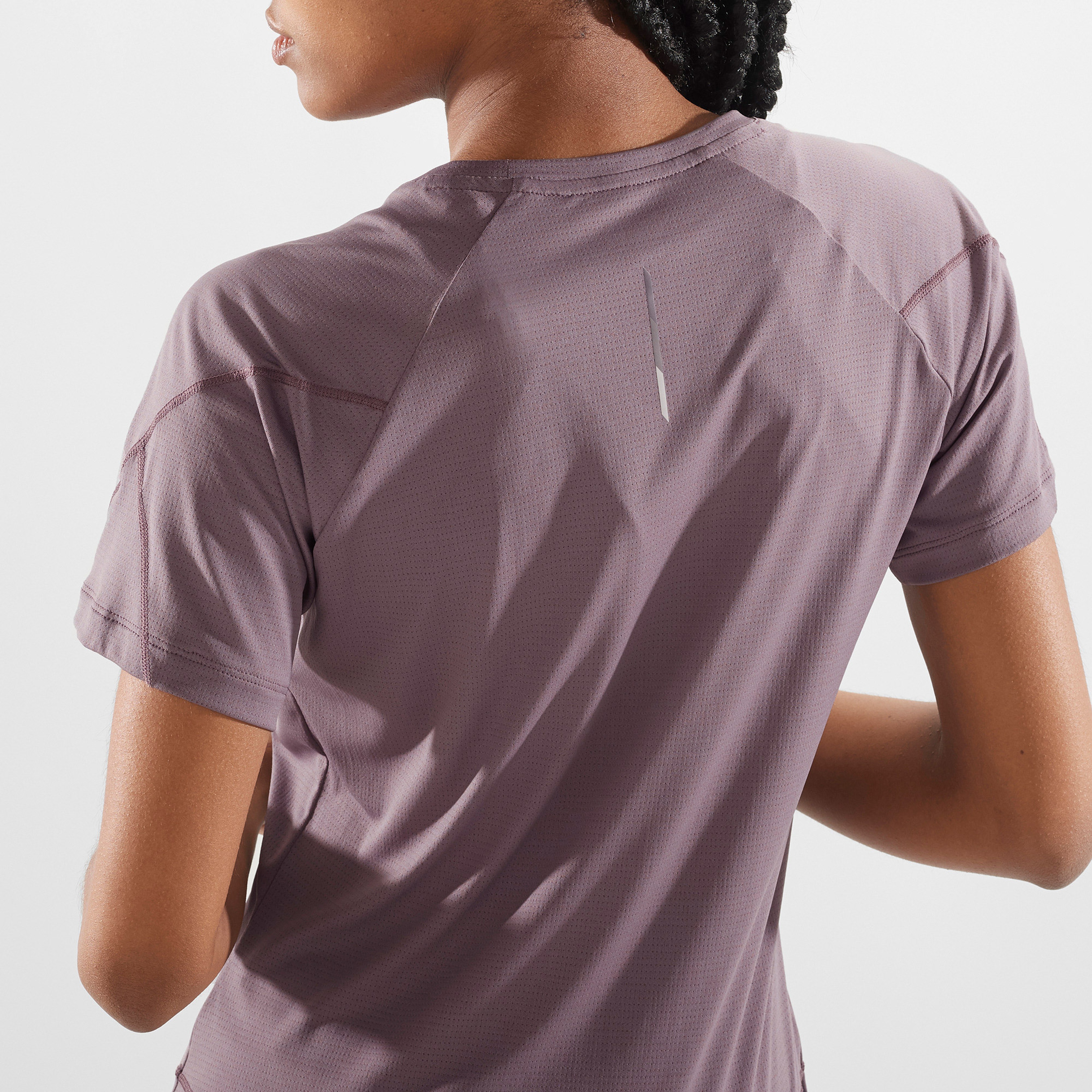 Salomon Cross Run Kadın Mor Koşu T-Shirt