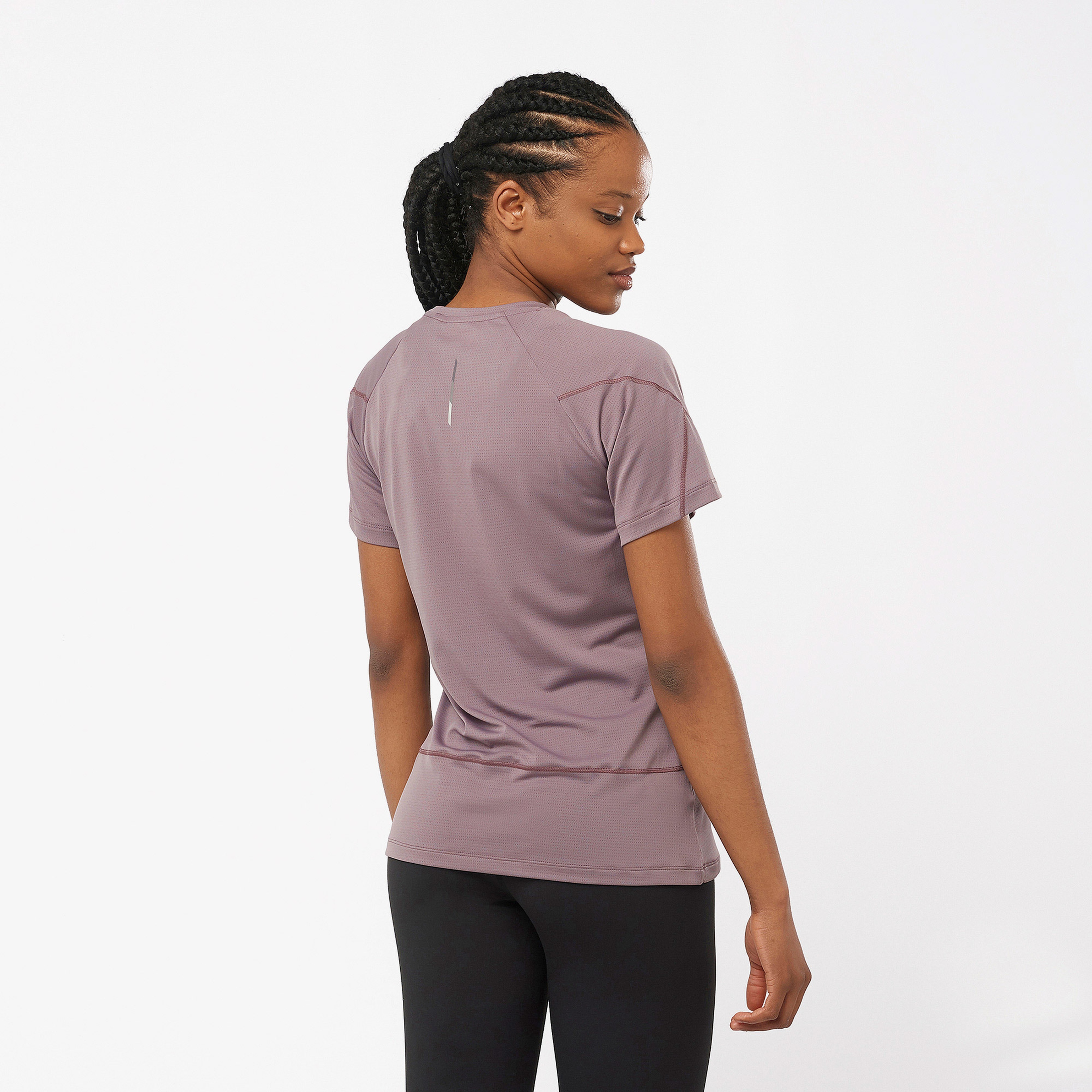 Salomon Cross Run Kadın Mor Koşu T-Shirt