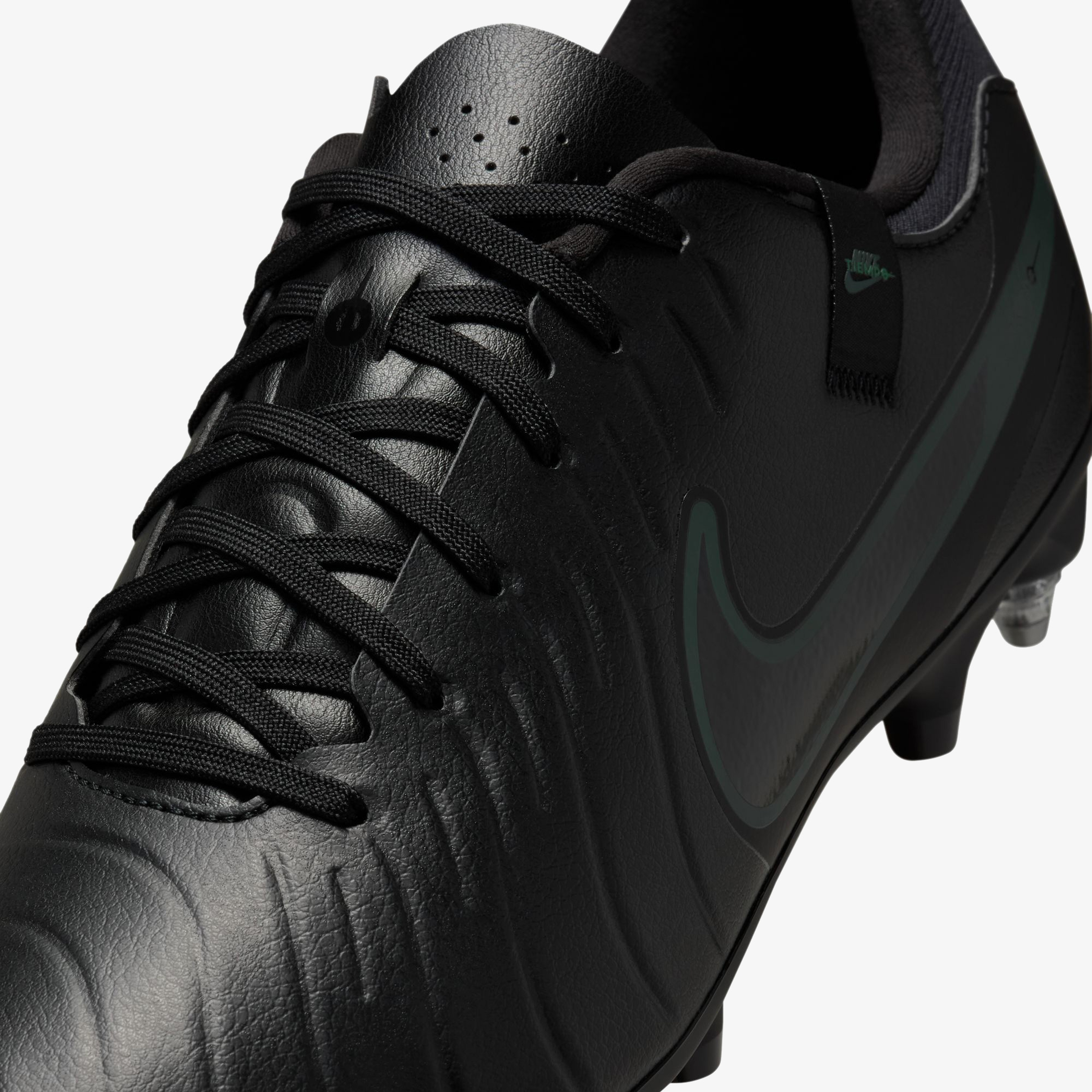 Nike Tiempo Legend 10 Academy Düşük Bilekli Erkek Siyah Çim Saha Kramponu