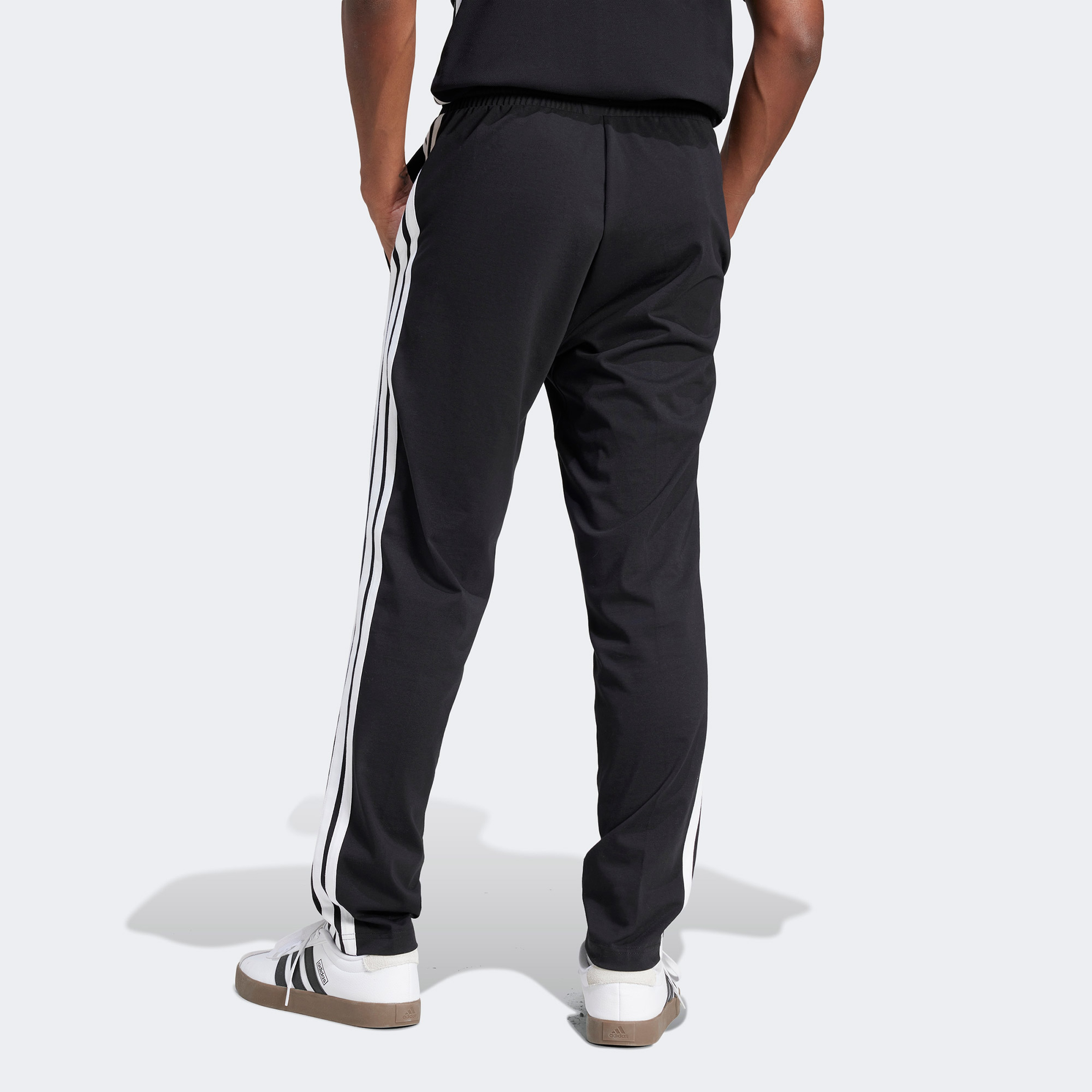 adidas Essentials 3 Stripes Single Erkek Siyah Eşofman Altı