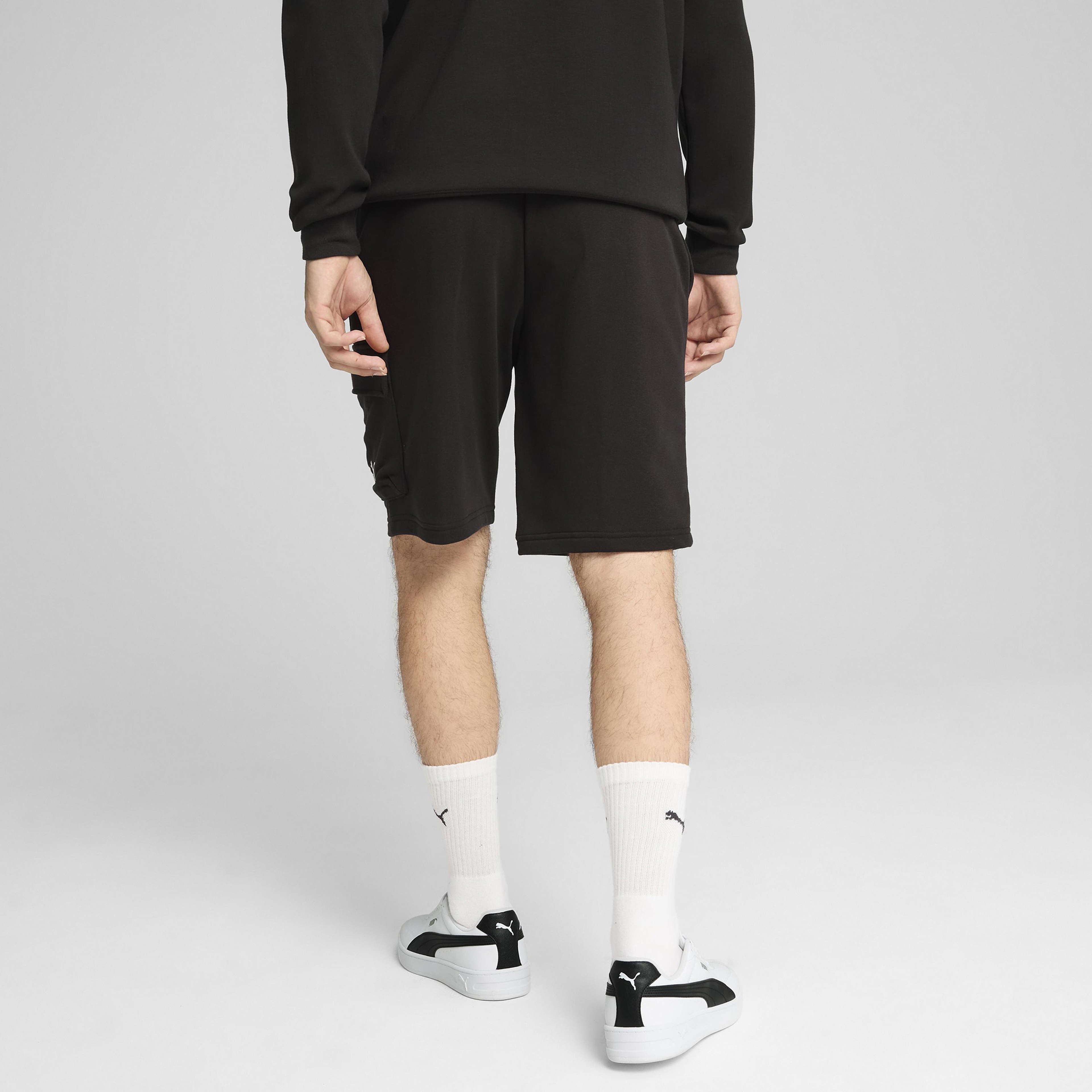 Puma Essentials No 1 Erkek Siyah Antrenman Şortu