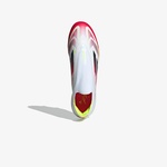 adidas F50 Elite Bağcıksız Yumuşak Zemin Erkek Beyaz Çim Saha Kramponu