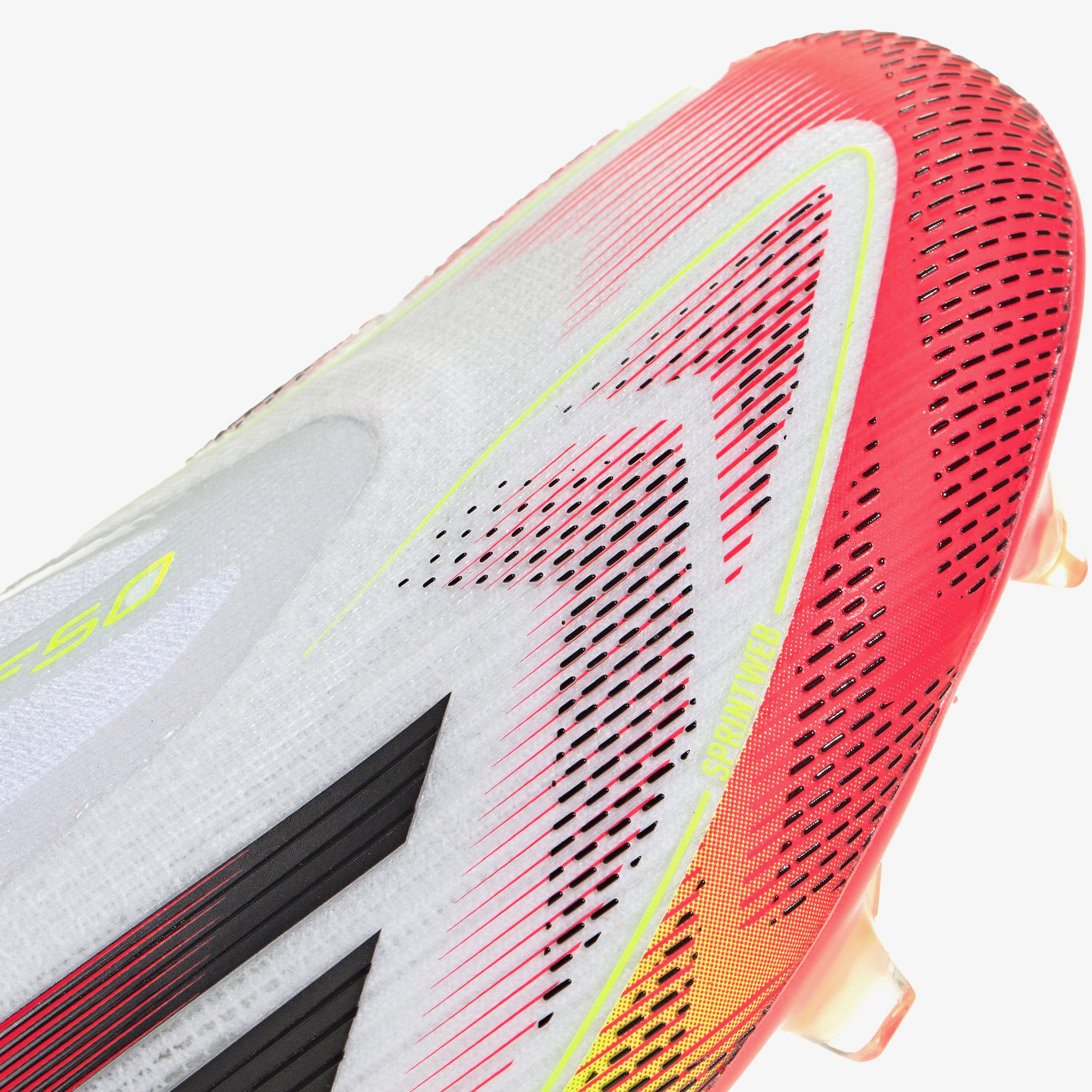 adidas F50 Elite Bağcıksız Erkek Beyaz Çim Saha Kramponu