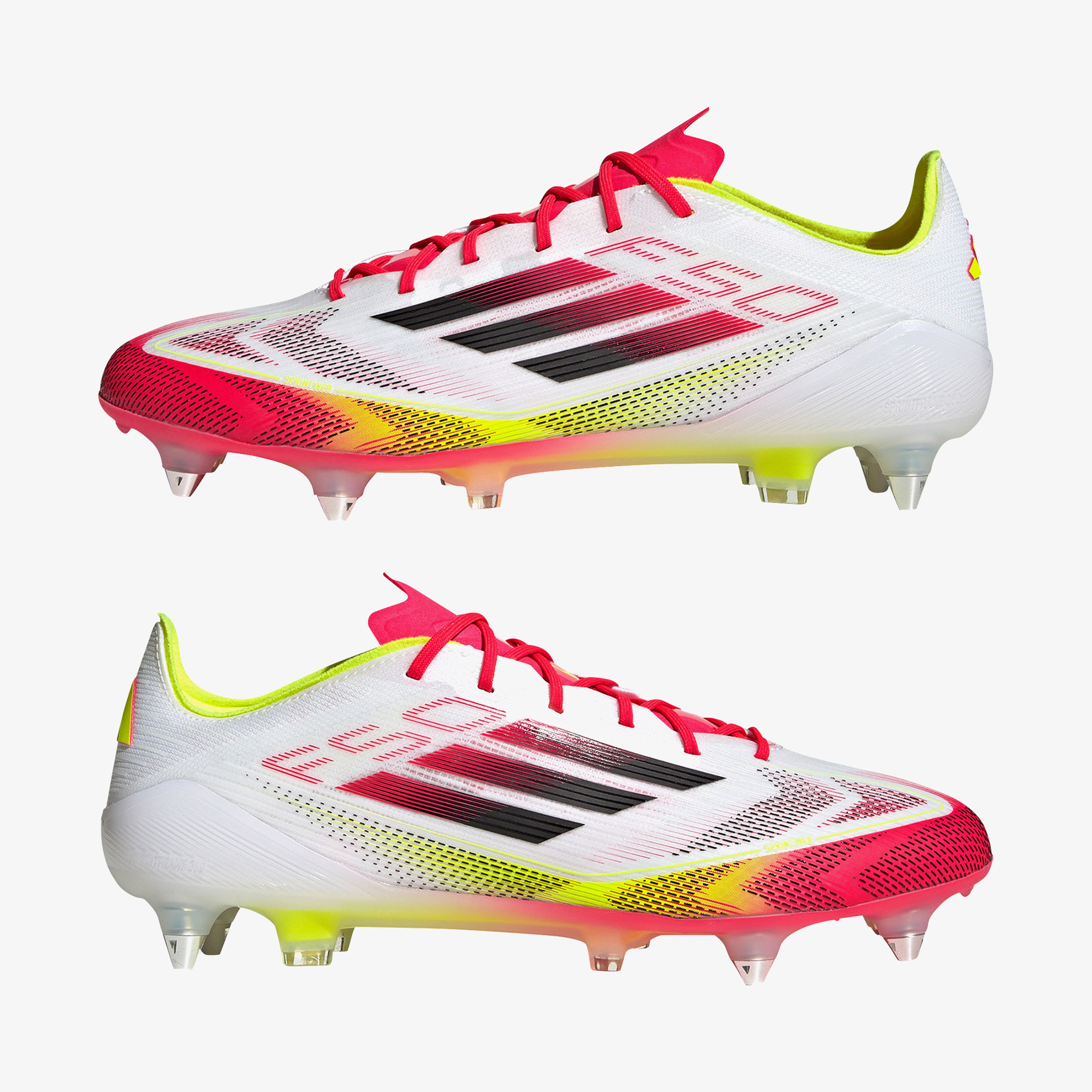 adidas F50 Elite Yumuşak Zemin Erkek Beyaz Çim Saha Kramponu