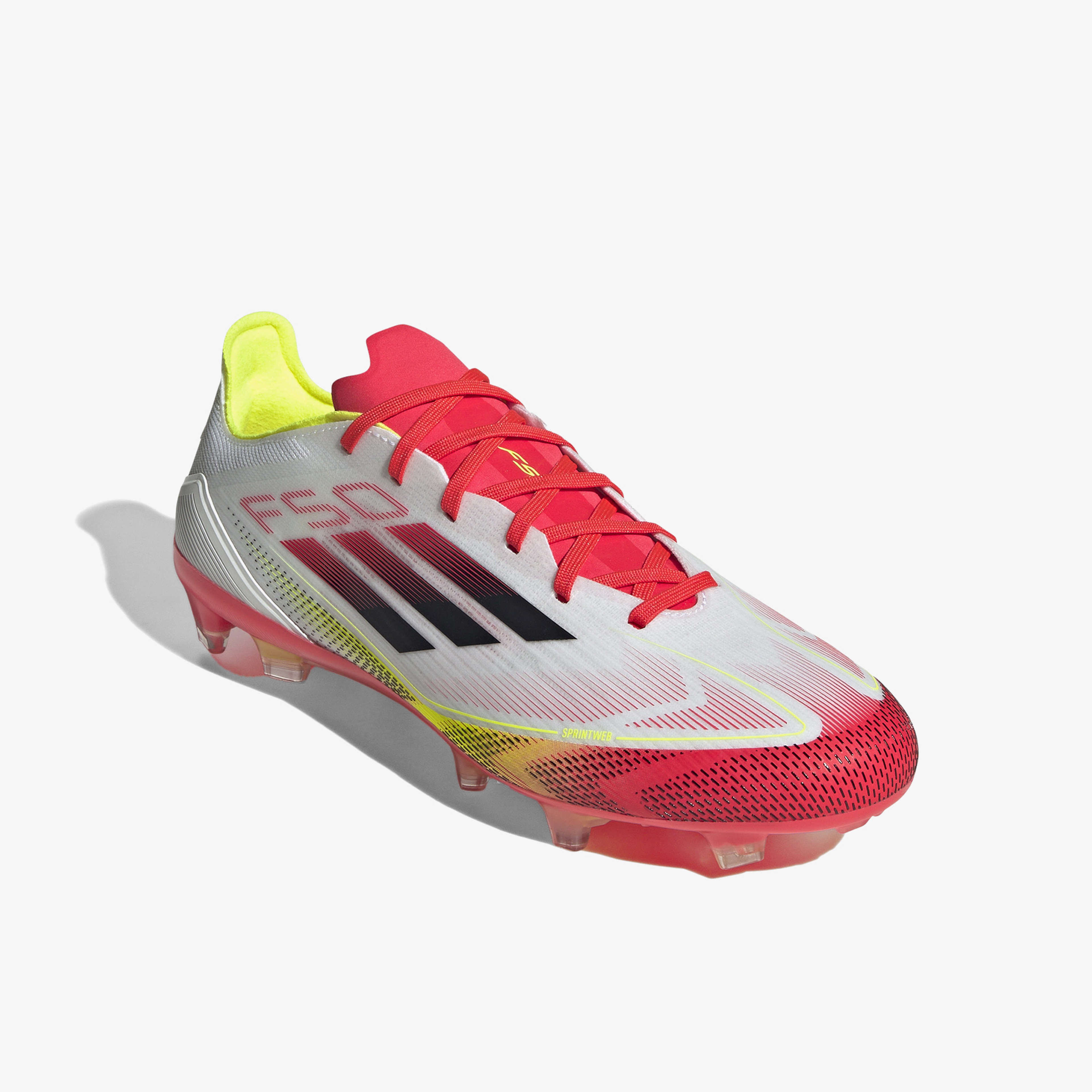 adidas F50 Pro Erkek Beyaz Çim Saha Kramponu