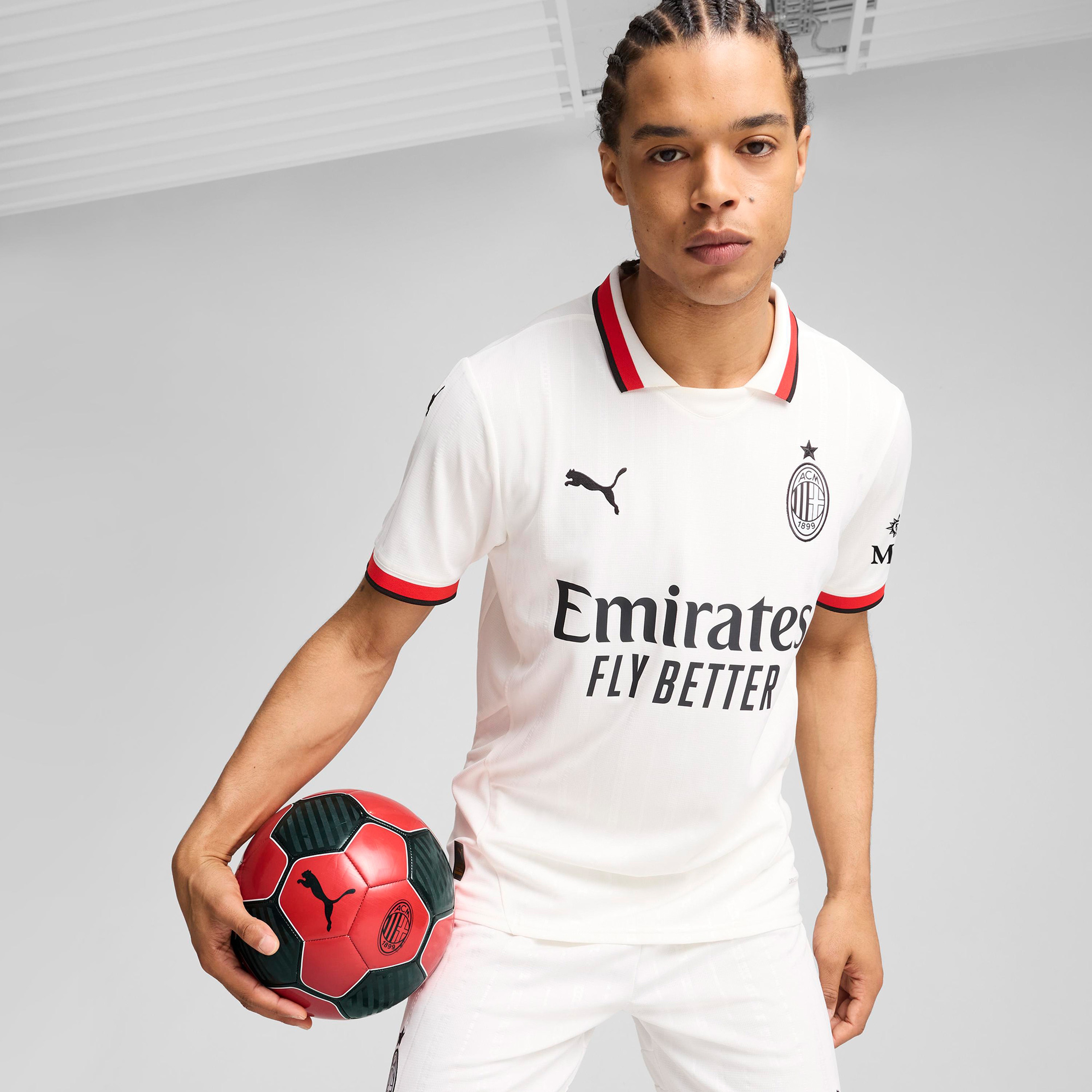 Puma AC Milan 2024-25 Erkek Beyaz Deplasman Forması