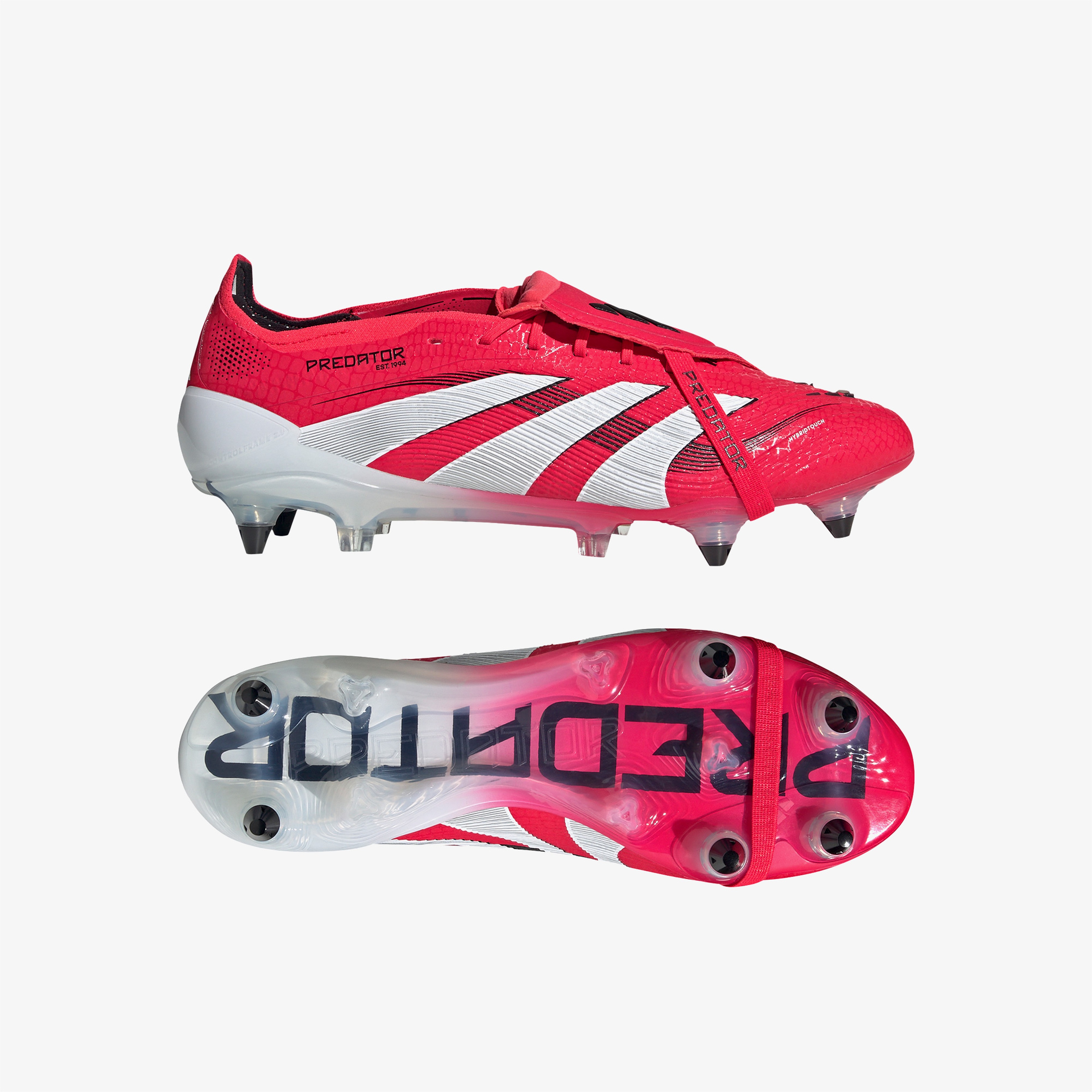 adidas Predator Pro Fold Over Tongue Mg Erkek Kırmızı Çim Saha Kramponu
