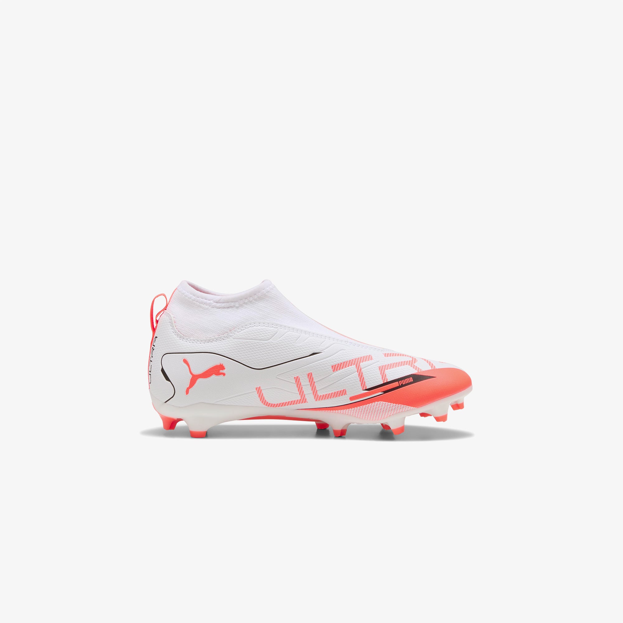 Puma Ultra 5 Match+ Ll Fg/Ag Çocuk Beyaz Çim Saha Kramponu