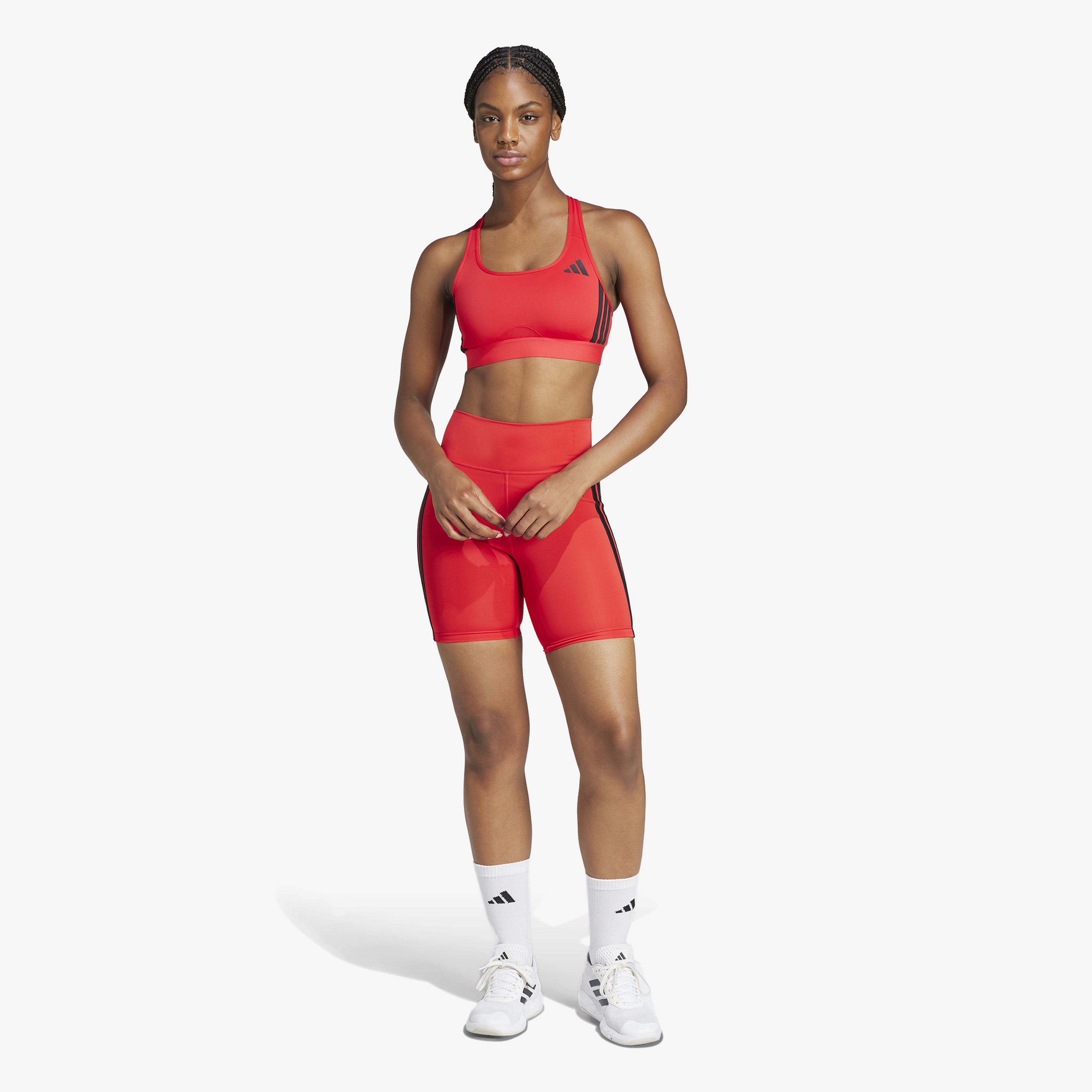 adidas Powerreact Train Kadın Kırmızı Antrenman Bra