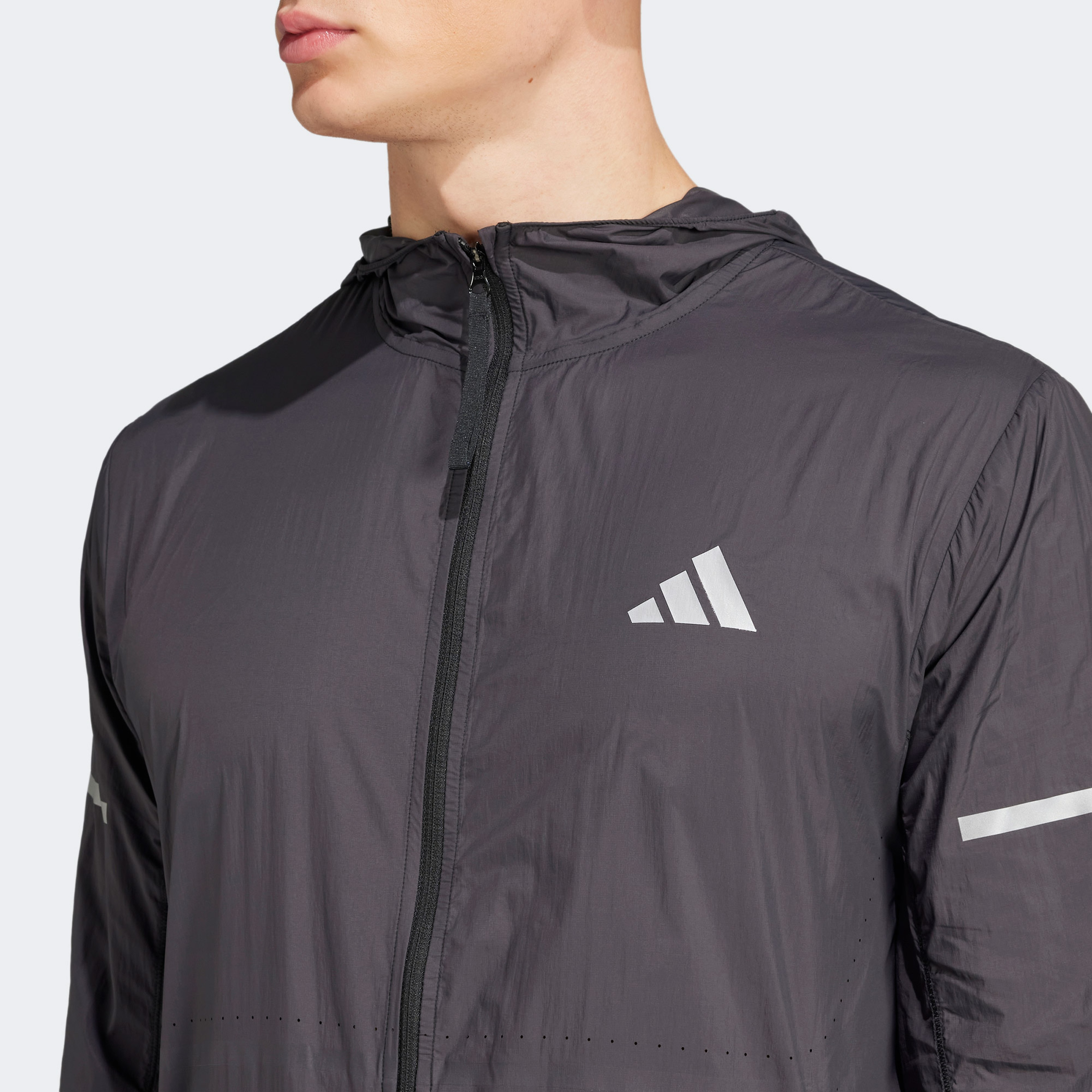 adidas Ultimate Uv Erkek Siyah Koşu Rüzgarlık