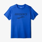 Brooks Distance Sleeve 3.0 Erkek Mavi Koşu T-Shirt