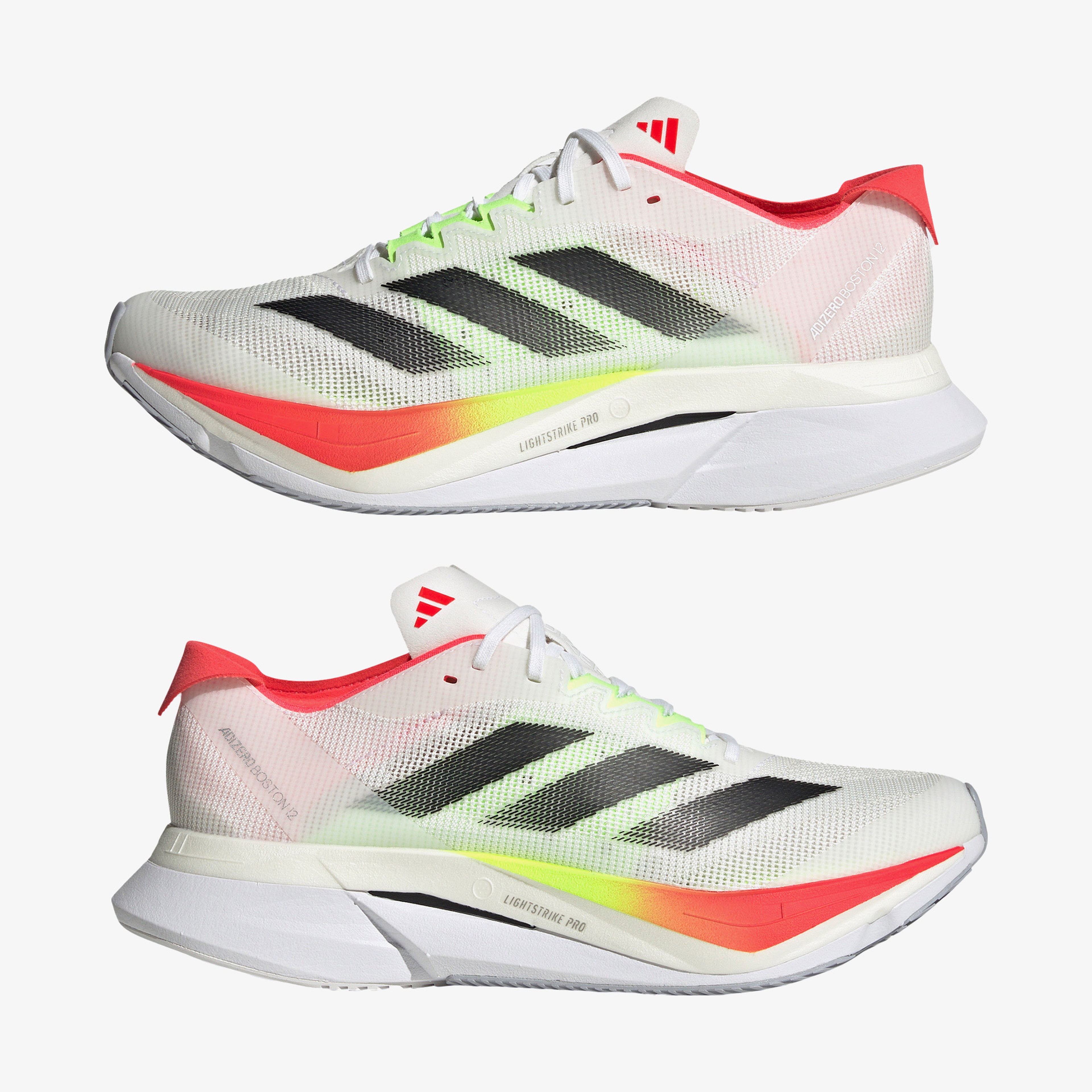 adidas Adizero Boston 12 Kadın Beyaz Koşu Ayakkabısı