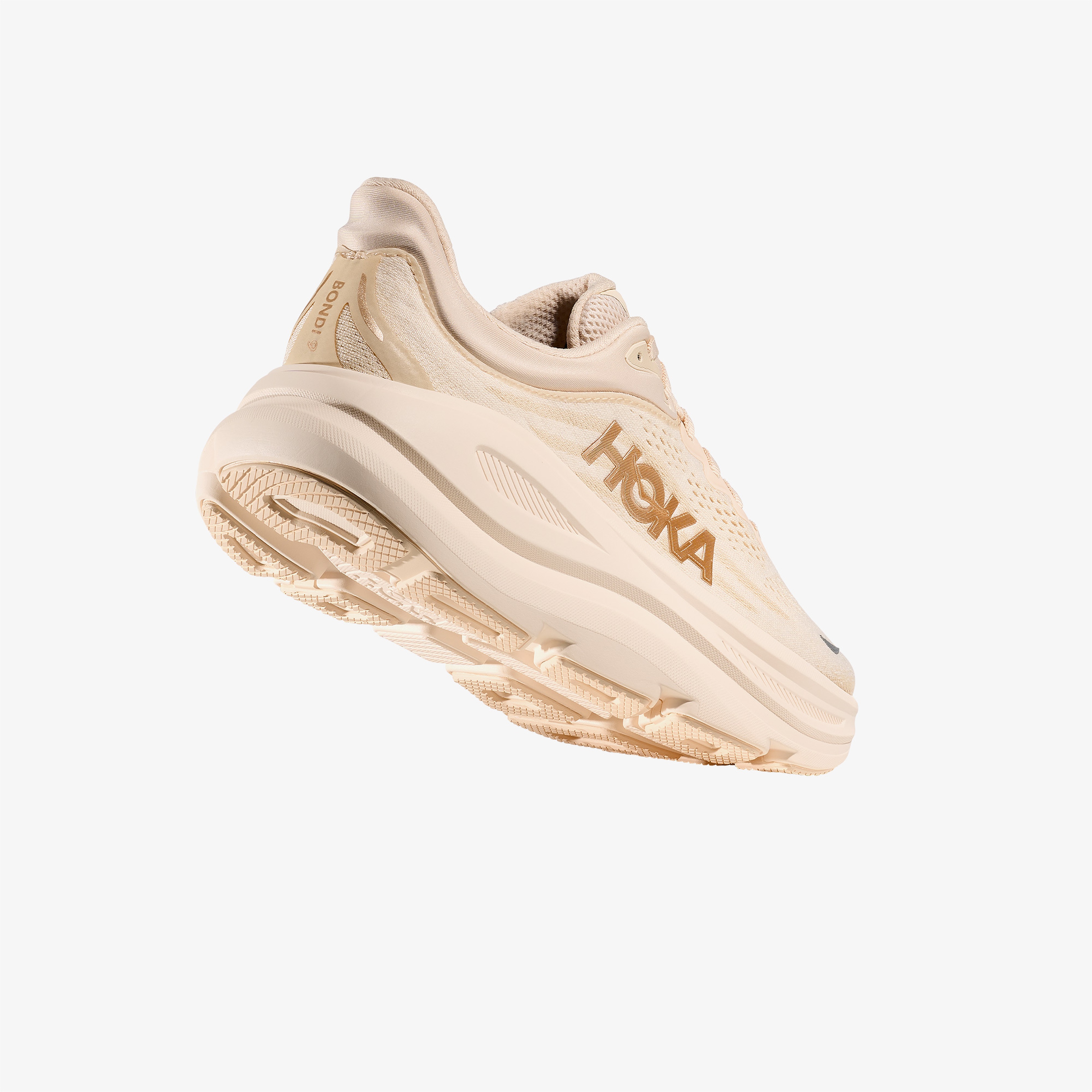 Hoka Bondi 9 Kadın Krem Yol Koşu Ayakkabısı