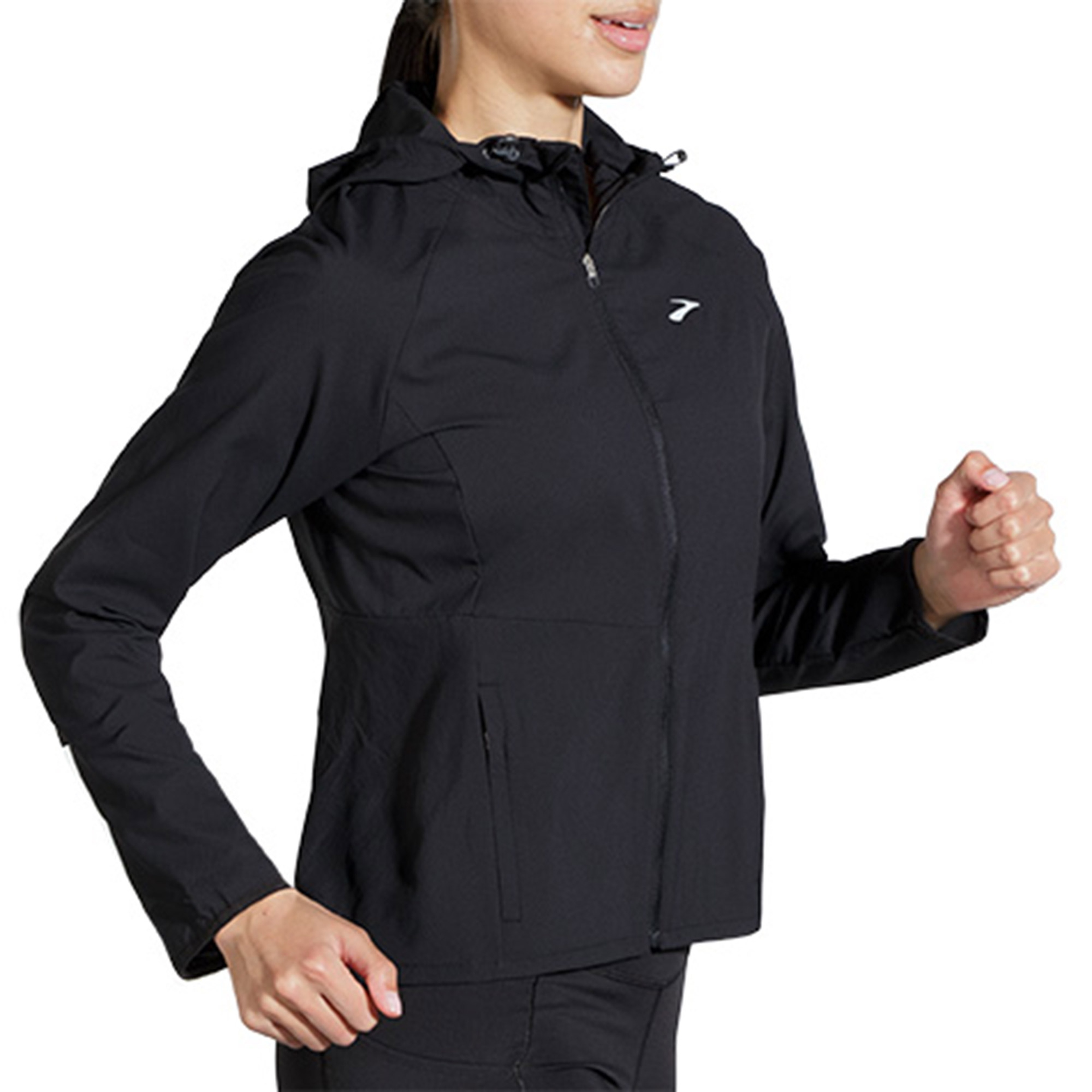 Brooks Canopy Kadın Siyah Koşu Ceketi