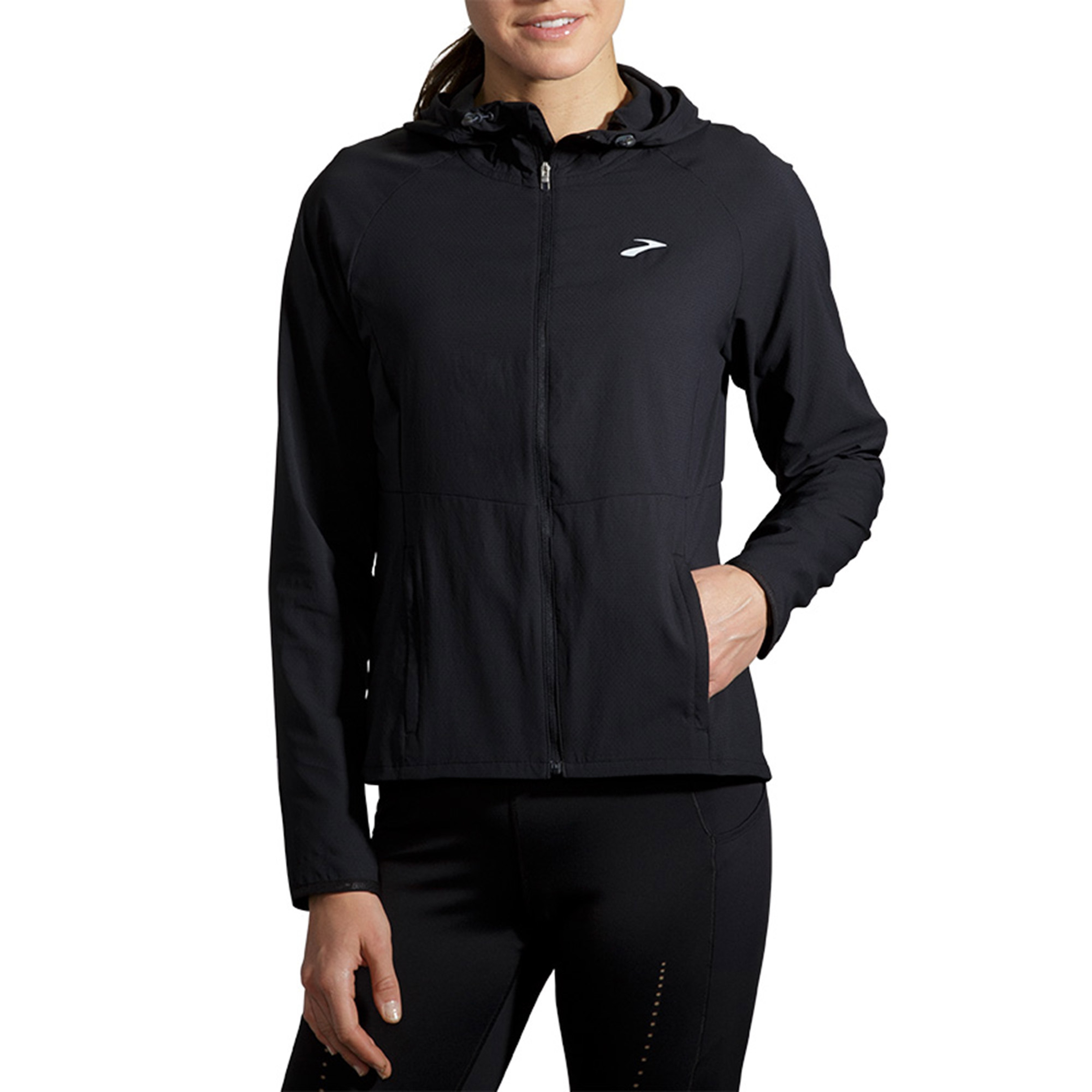Brooks Canopy Kadın Siyah Koşu Ceketi