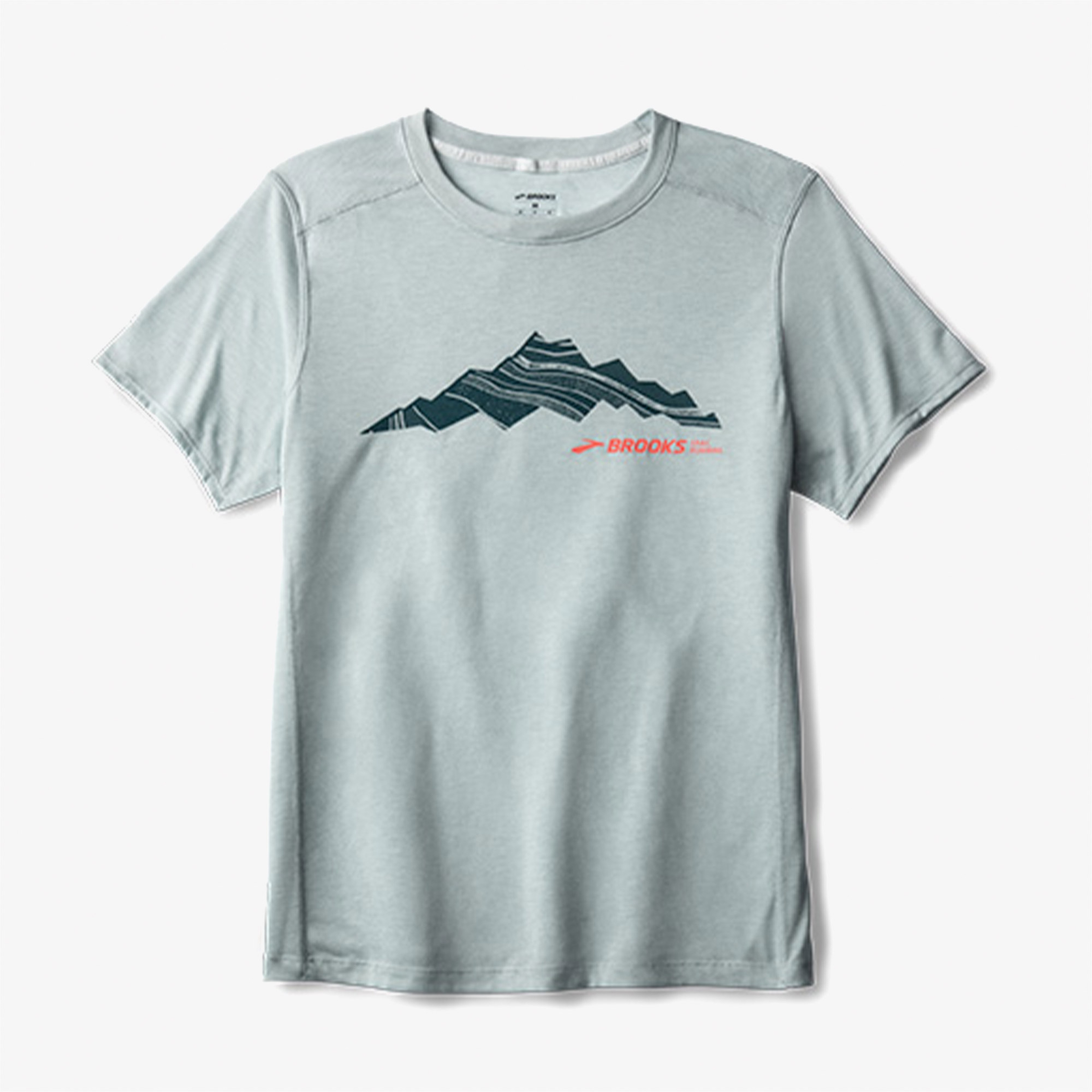Brooks Distance Sleeve 3.0 Erkek Mavi Koşu T-Shirt