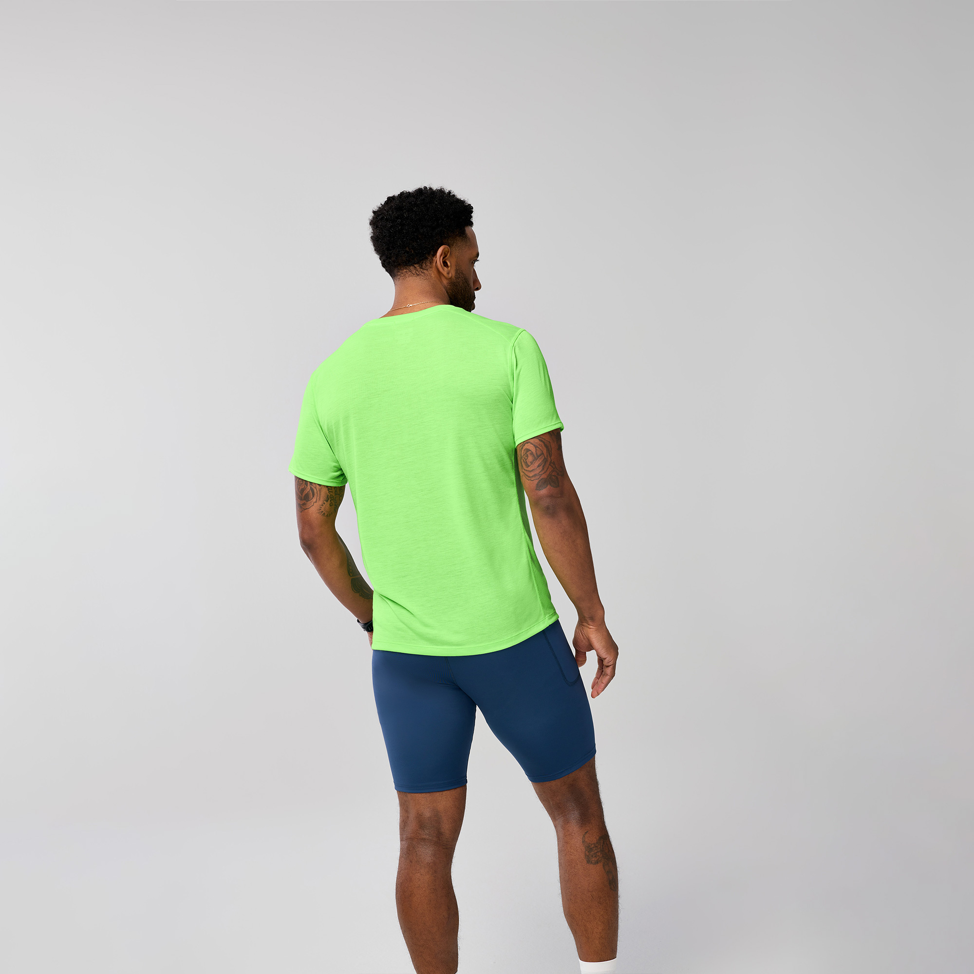 Brooks Distance Sleeve 3.0 Erkek Yeşil Koşu T-Shirt
