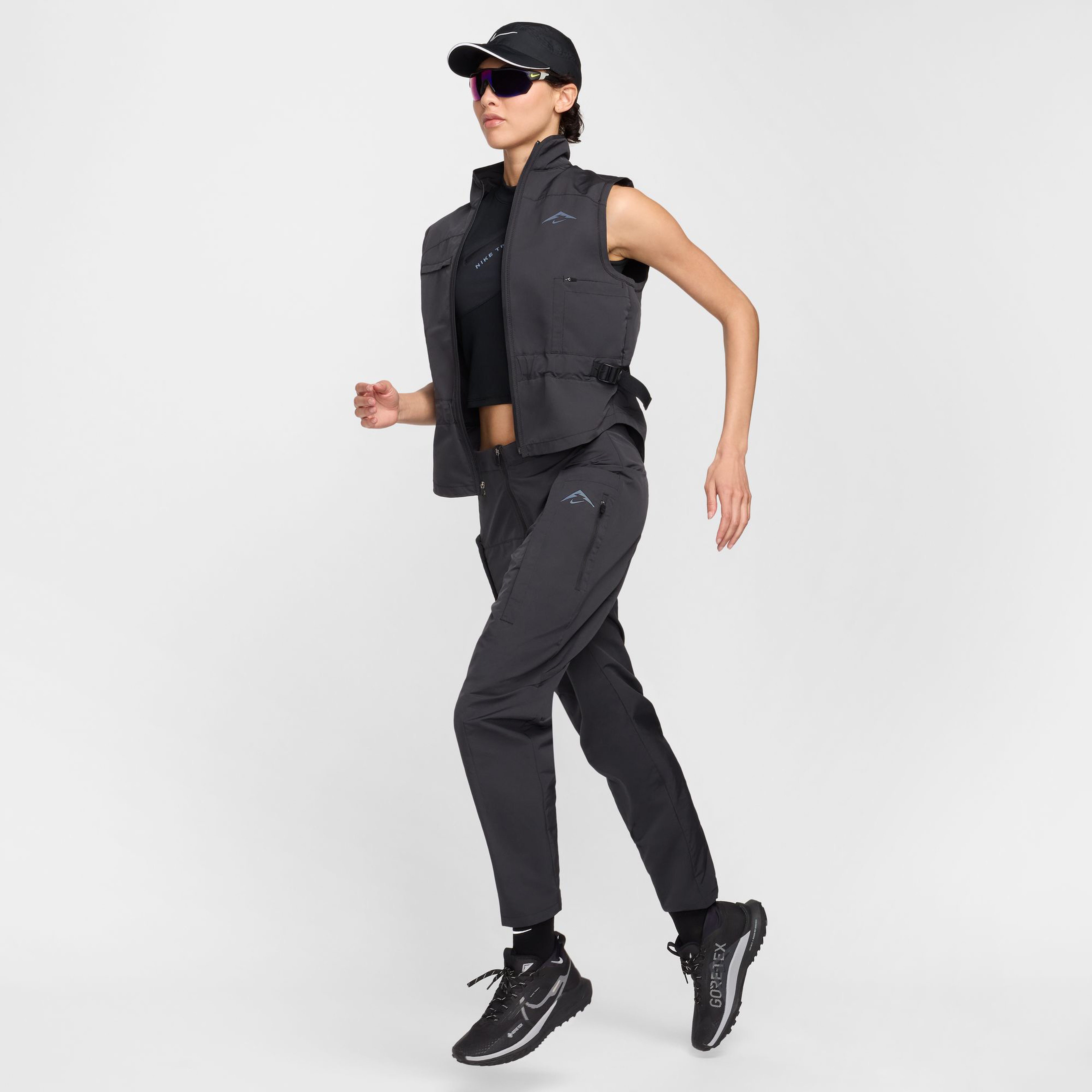 Nike Trail Repel Kadın Siyah Koşu Yeleği
