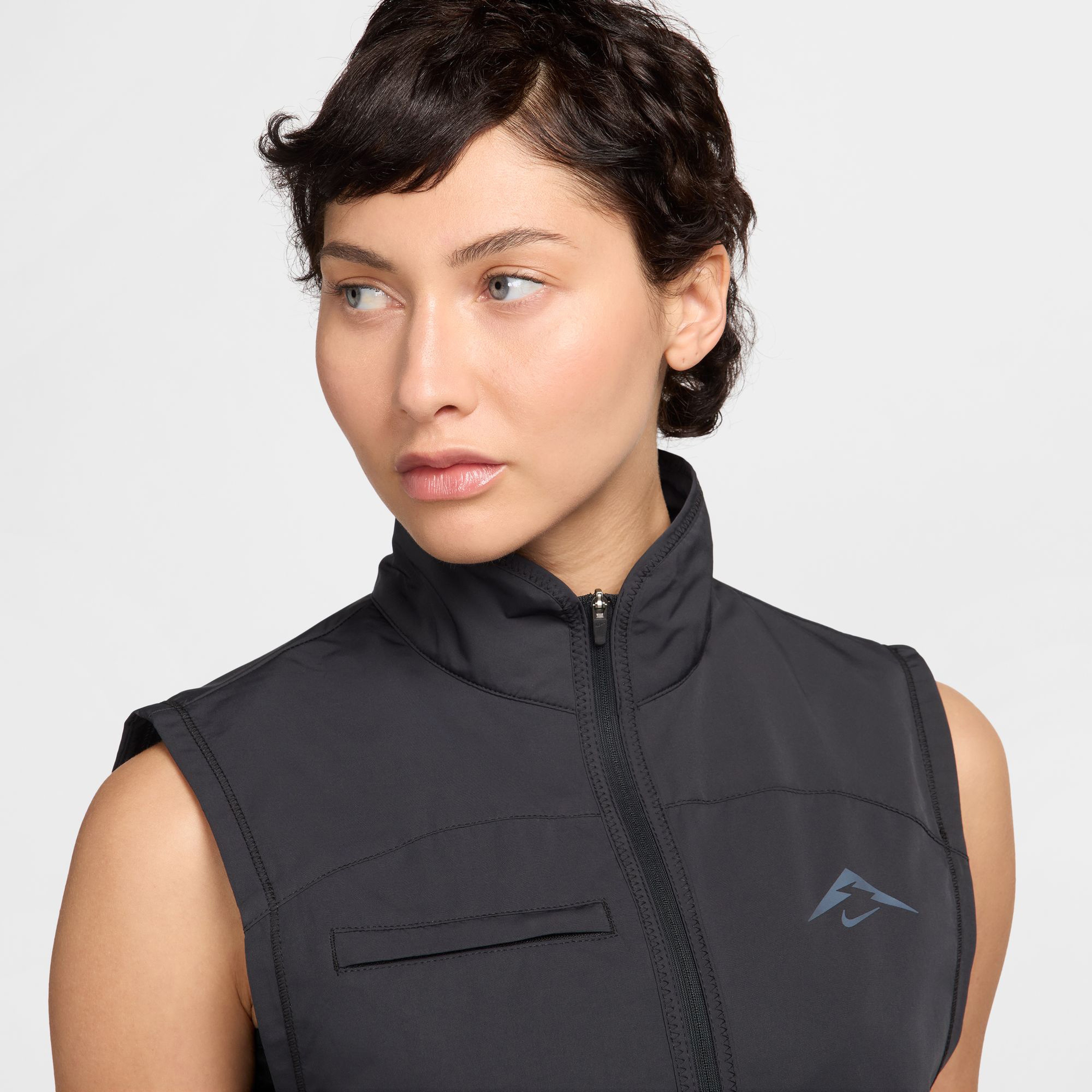 Nike Trail Repel Kadın Siyah Koşu Yeleği