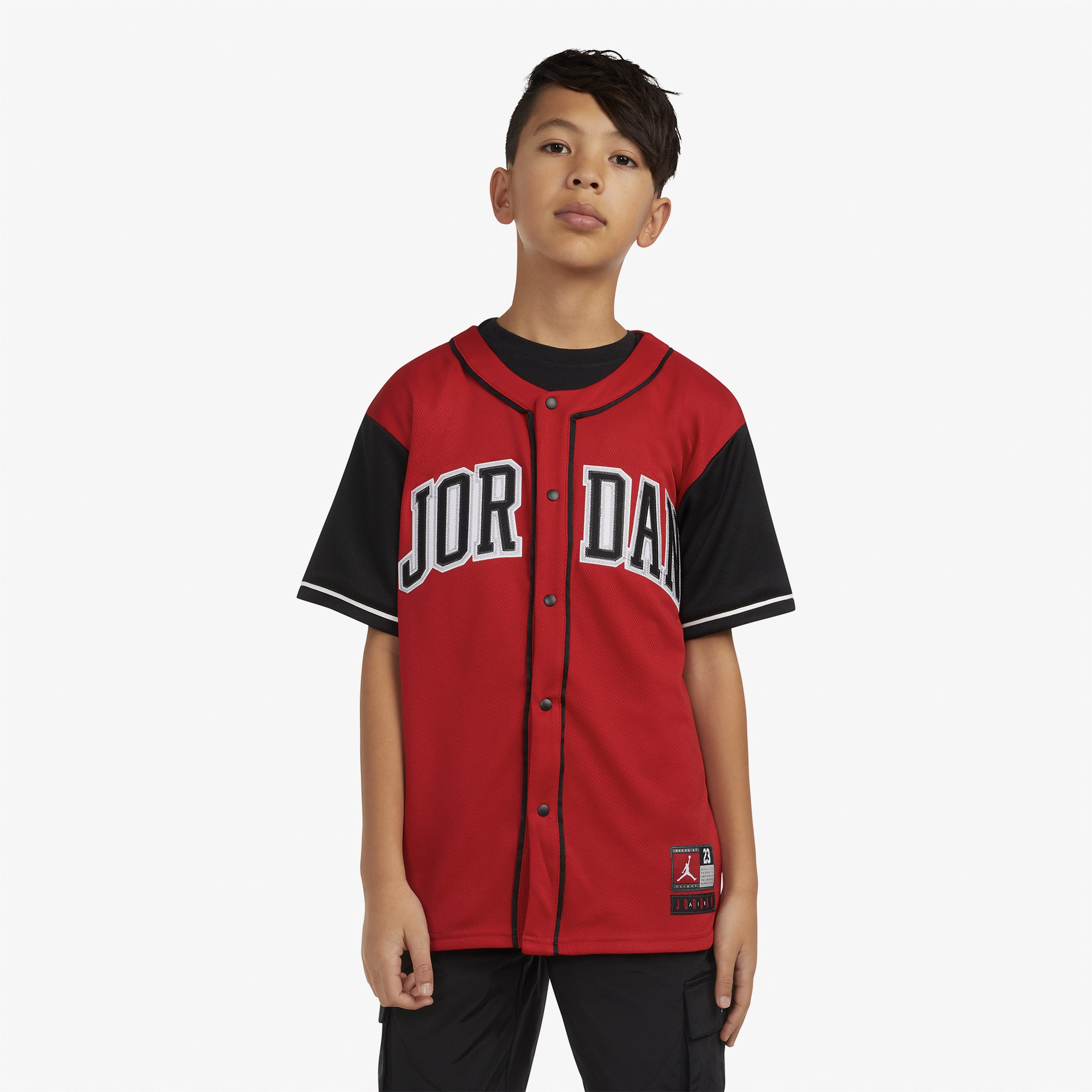 Jordan Baseball Jersey Çocuk Kırmızı T-Shirt