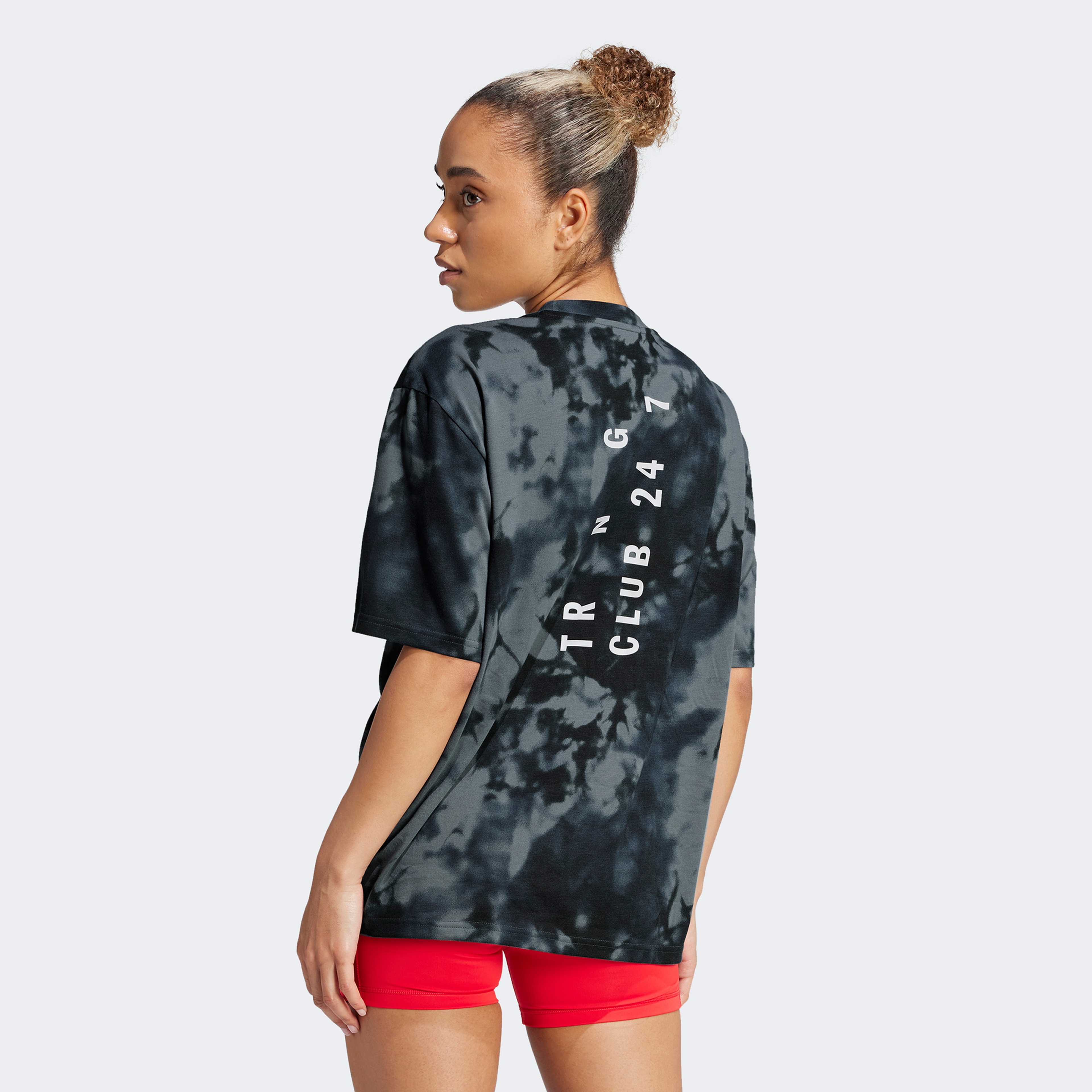 adidas Climacool Club 24/7 Graphic Kadın Siyah Antrenman T-Shirt