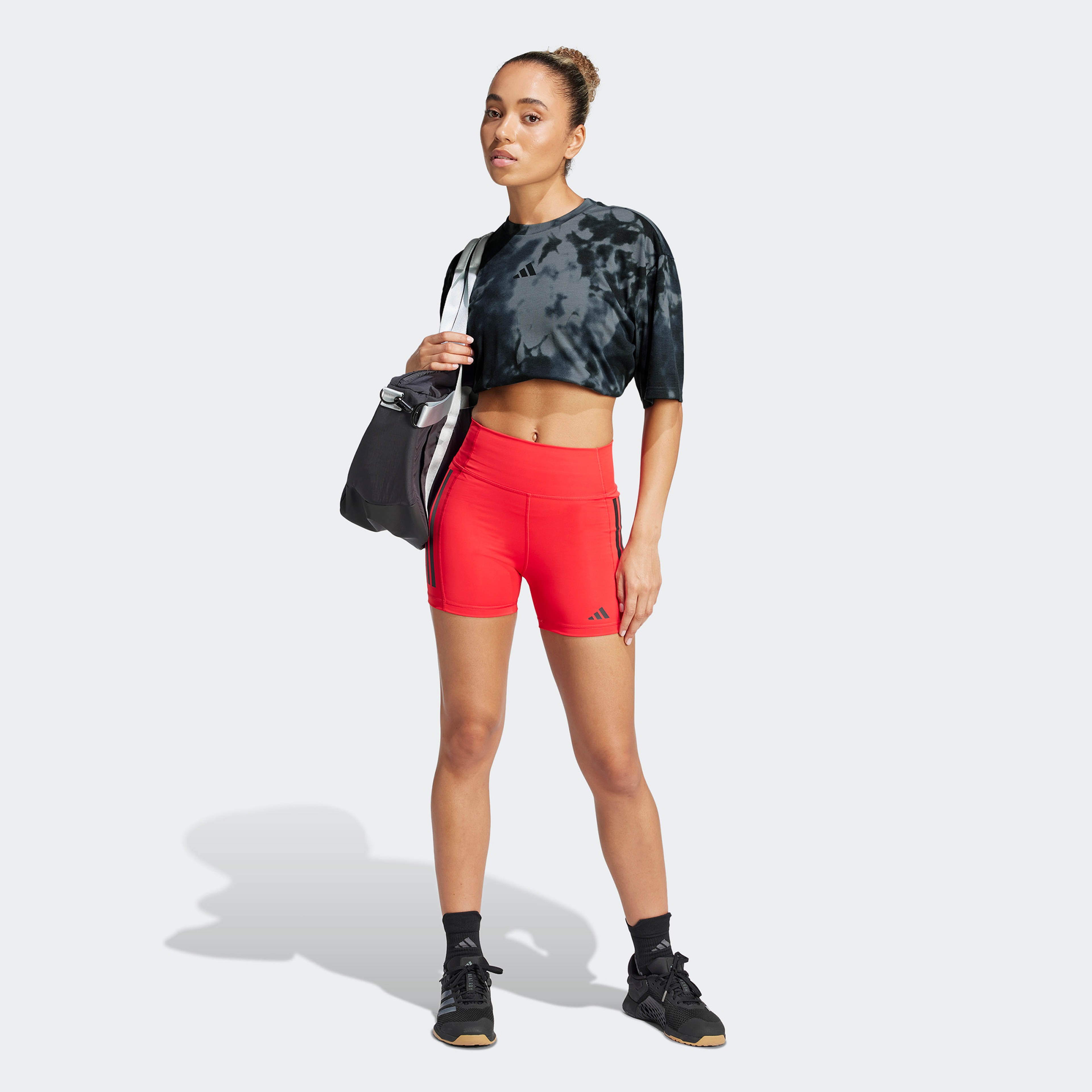 adidas Climacool Club 24/7 Graphic Kadın Siyah Antrenman T-Shirt