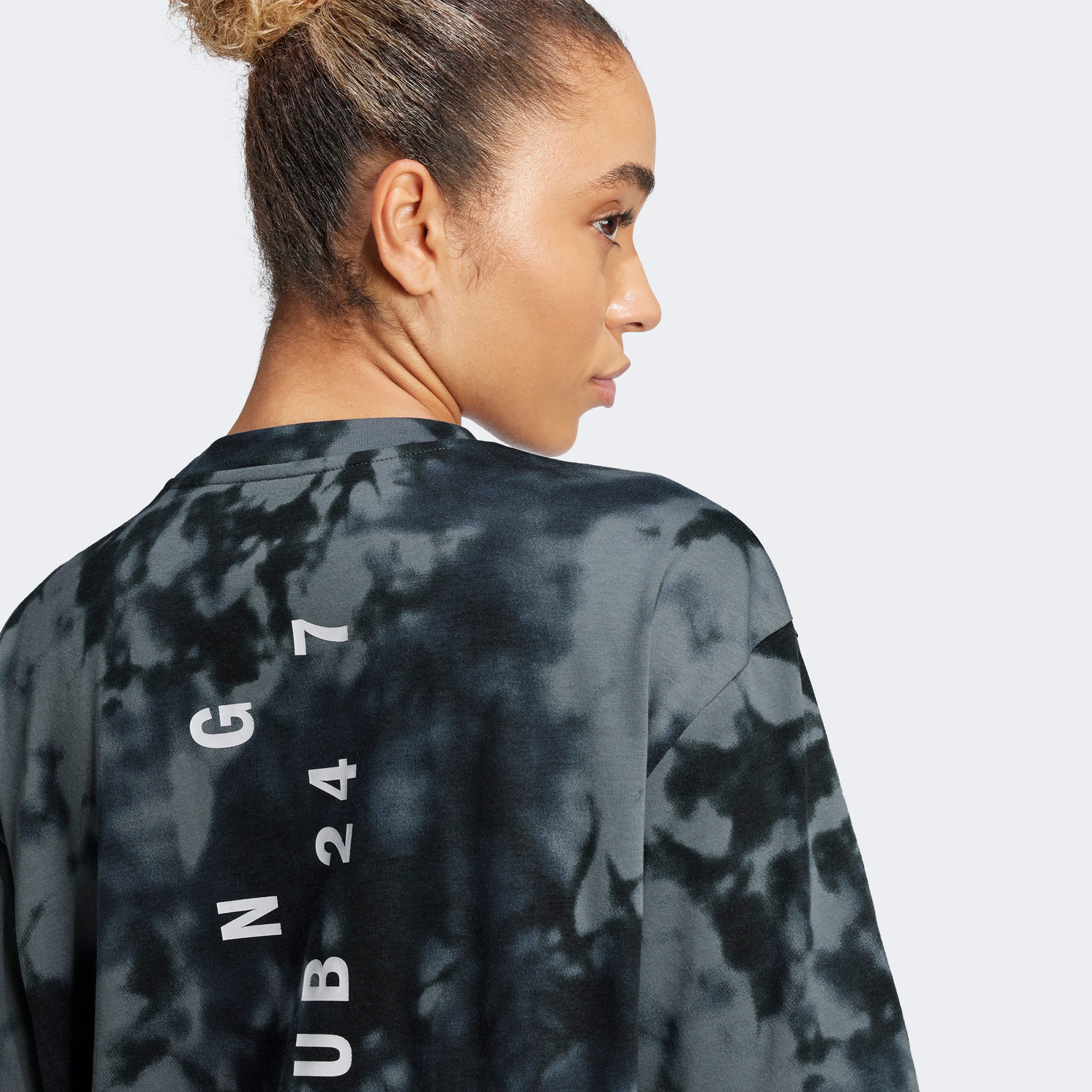 adidas Climacool Club 24/7 Graphic Kadın Siyah Antrenman T-Shirt