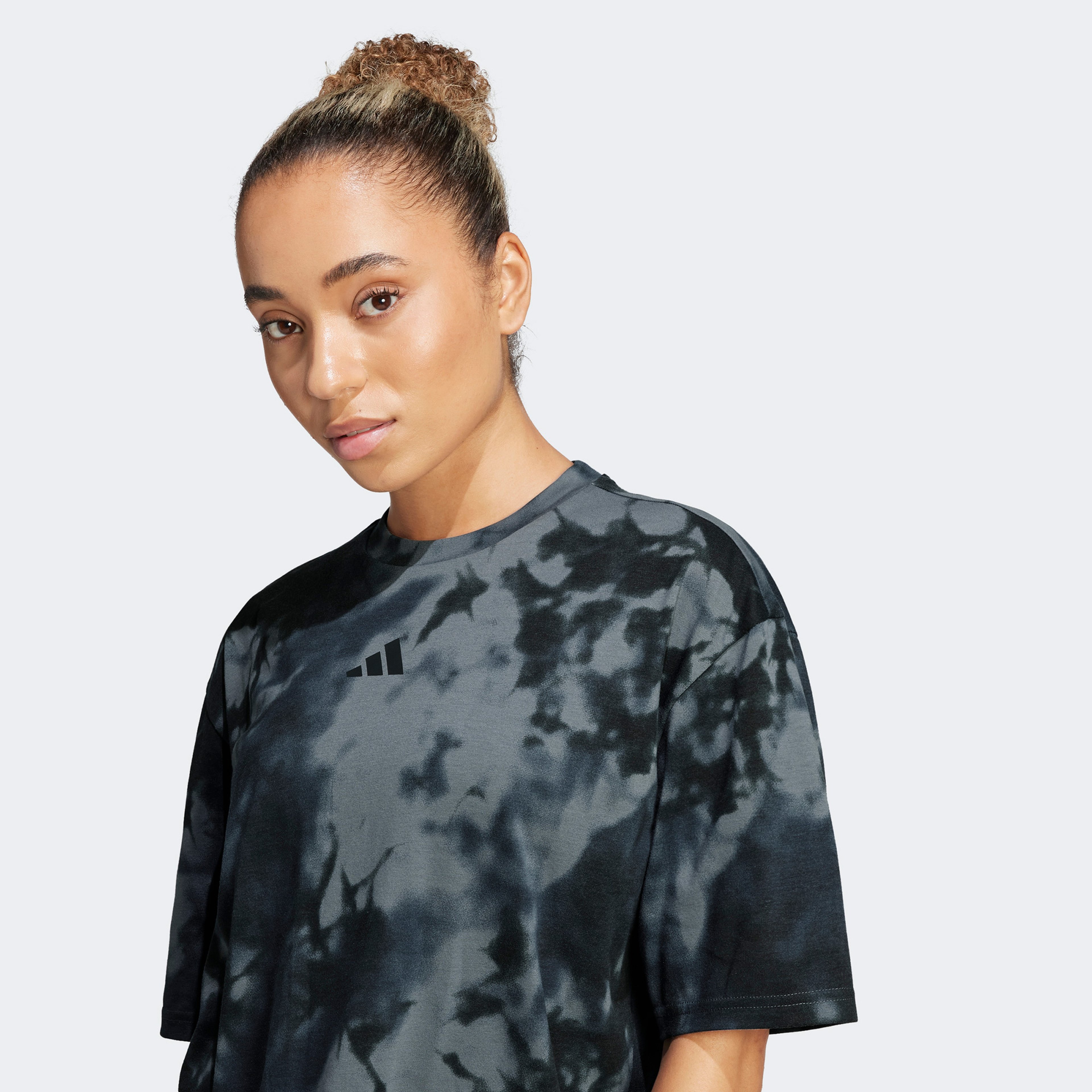 adidas Climacool Club 24/7 Graphic Kadın Siyah Antrenman T-Shirt