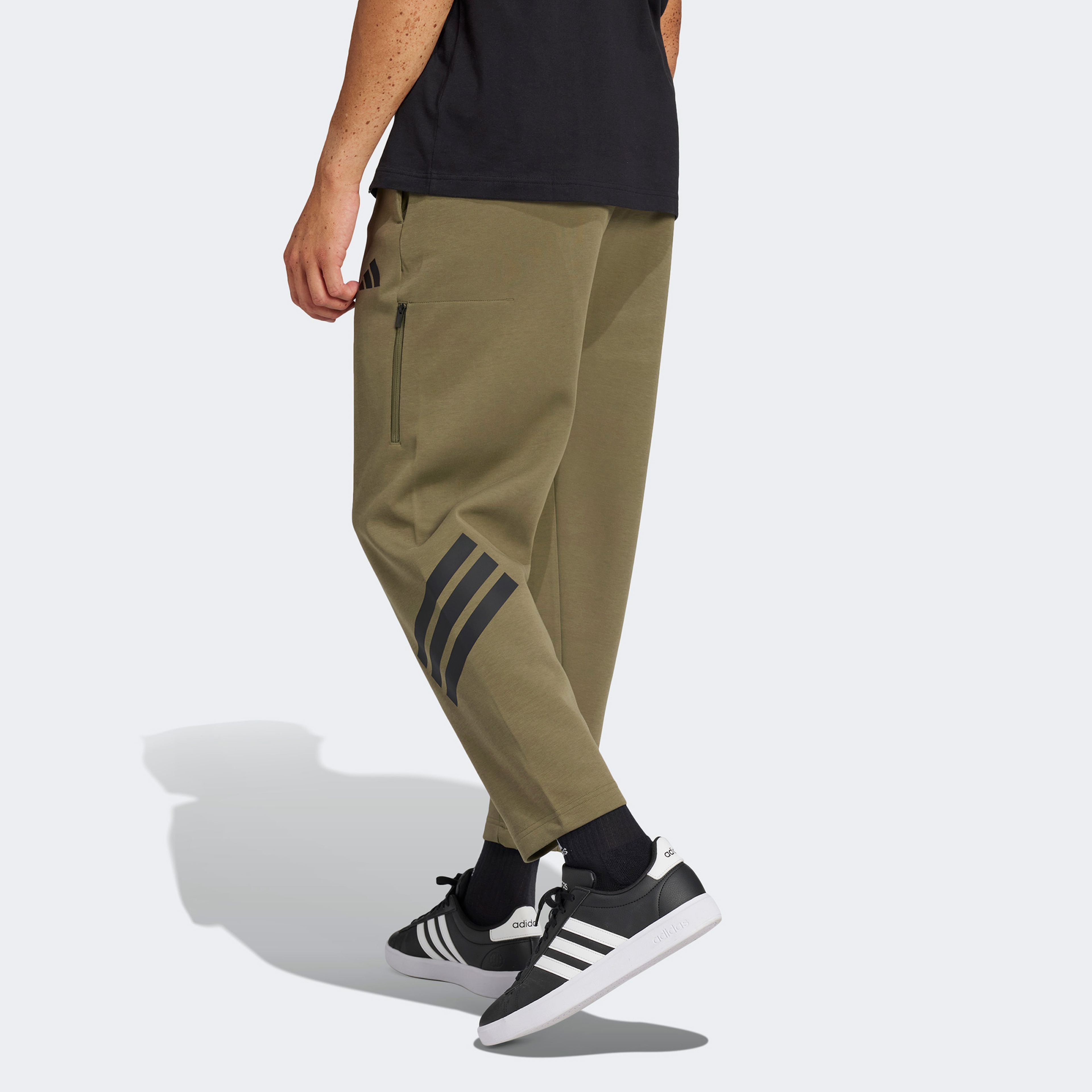 adidas Future Icons 3 Stripes Pocket Erkek Yeşil Eşofman Altı