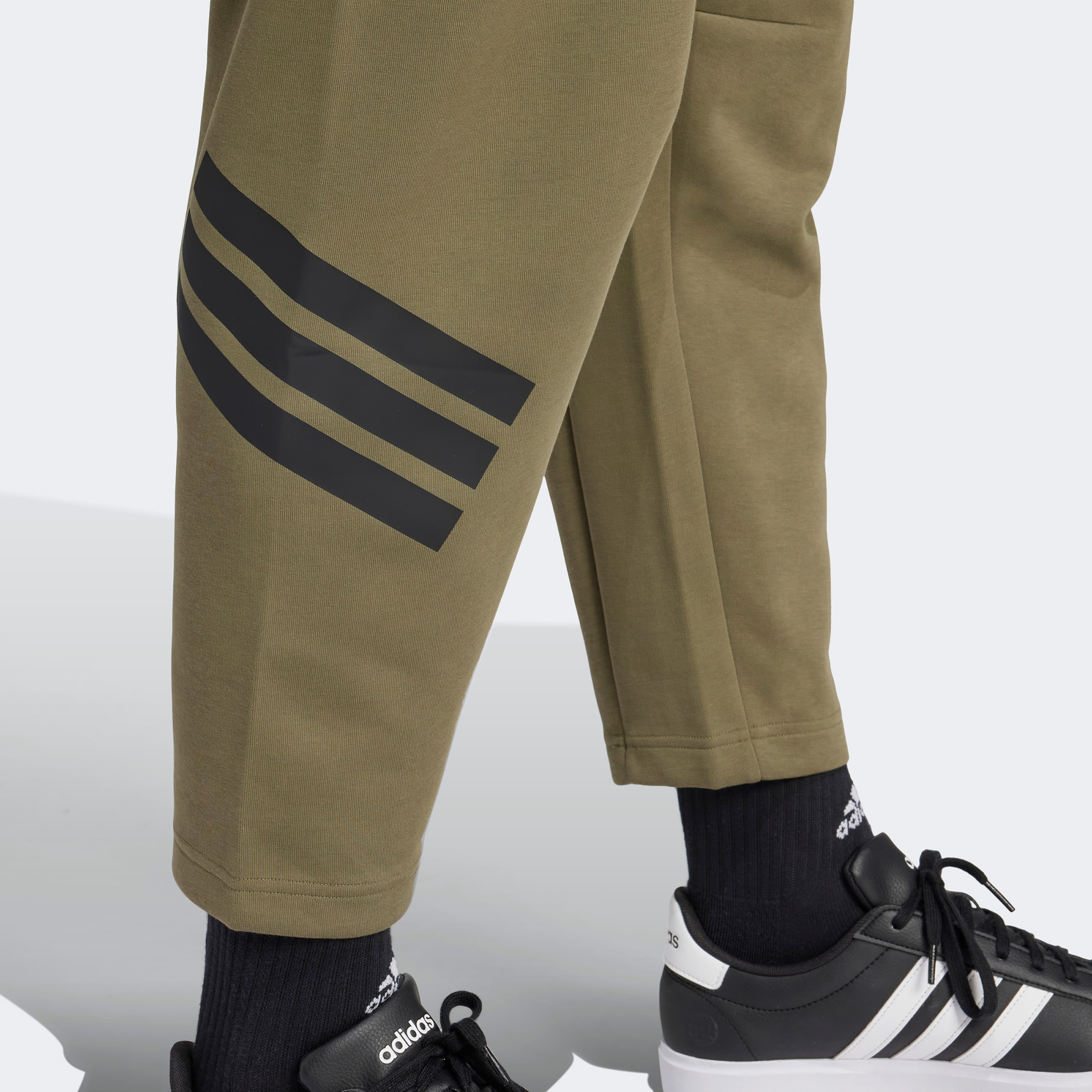 adidas Future Icons 3 Stripes Pocket Erkek Yeşil Eşofman Altı