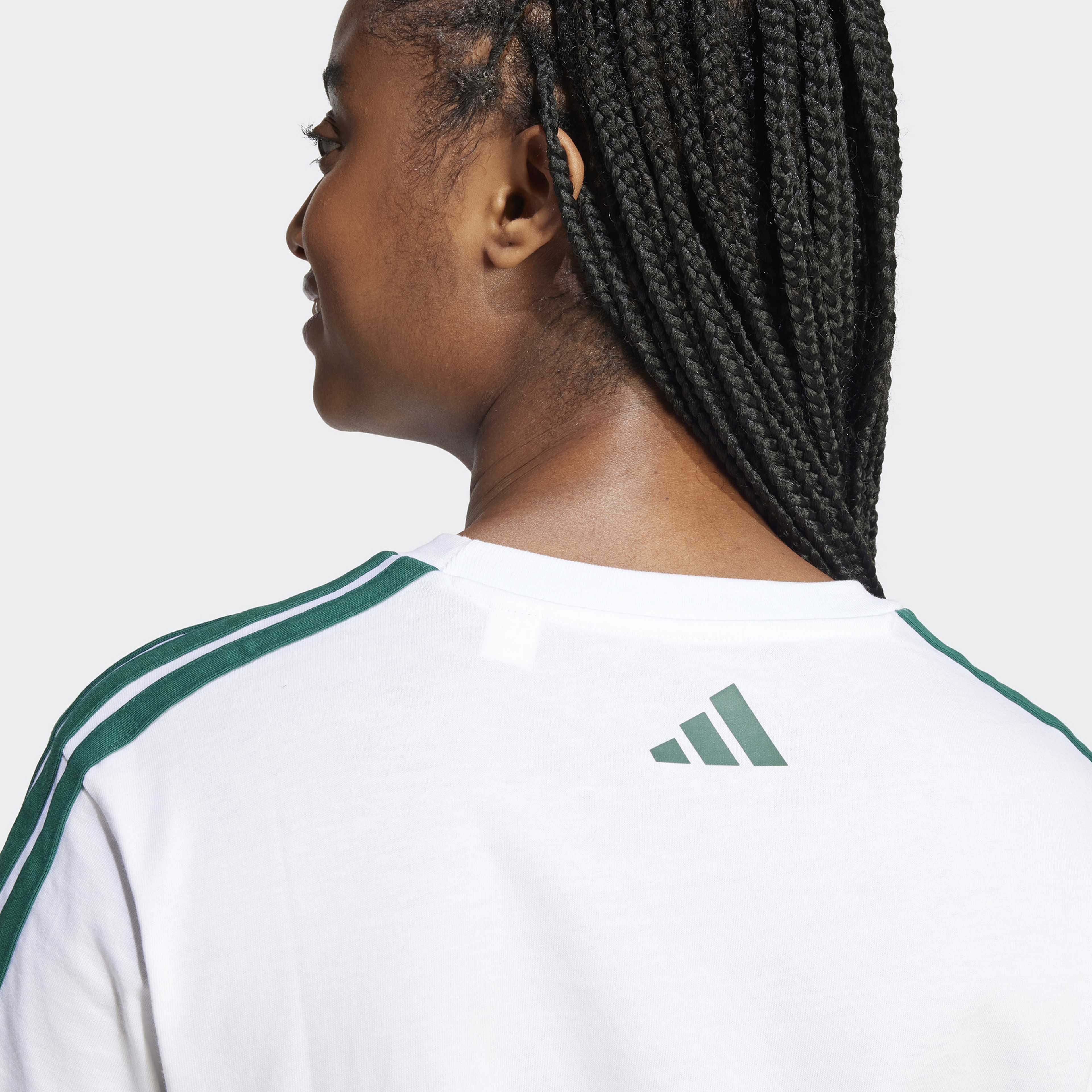 adidas Lounge Soft Side Graphic Kadın Beyaz T-Shirt