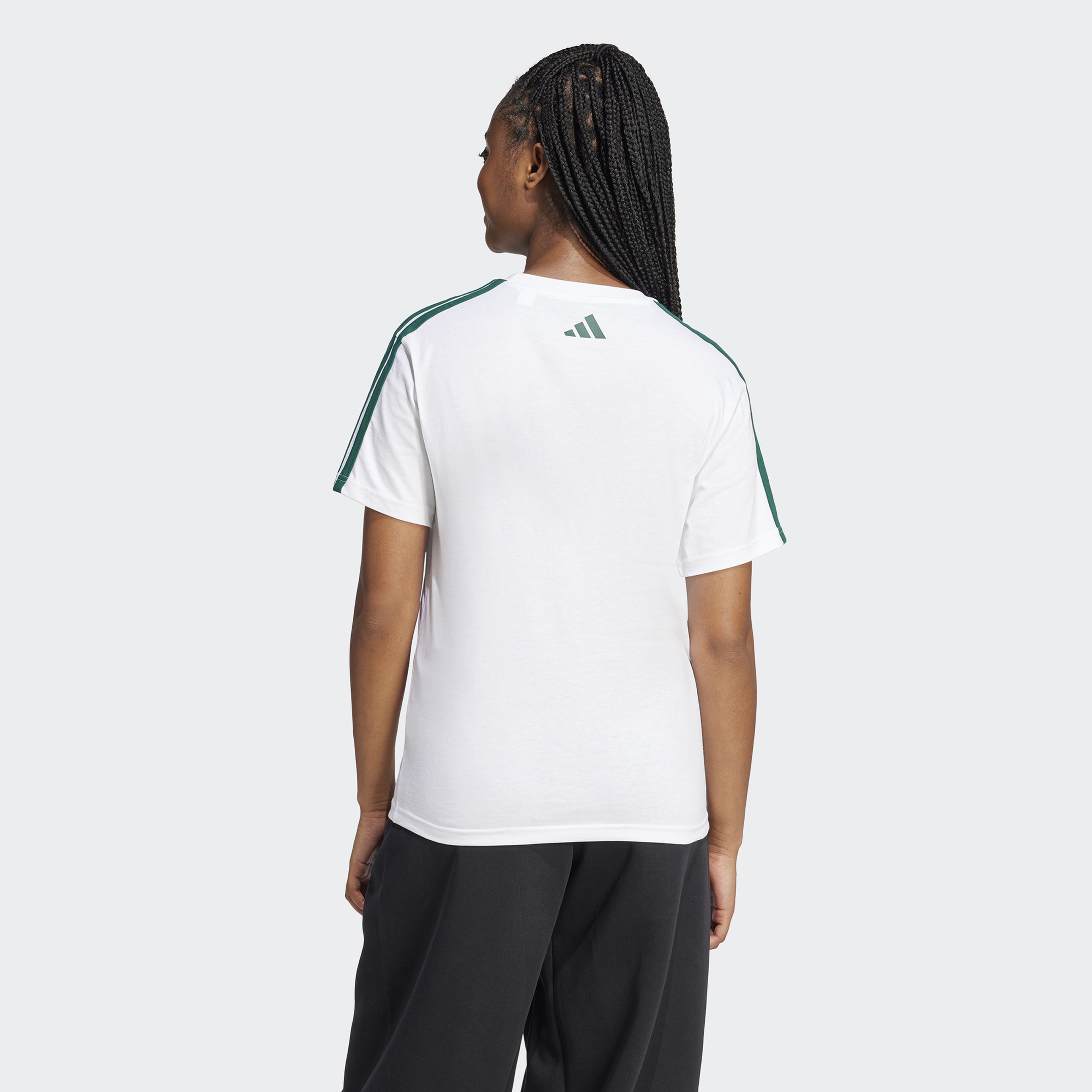 adidas Lounge Soft Side Graphic Kadın Beyaz T-Shirt