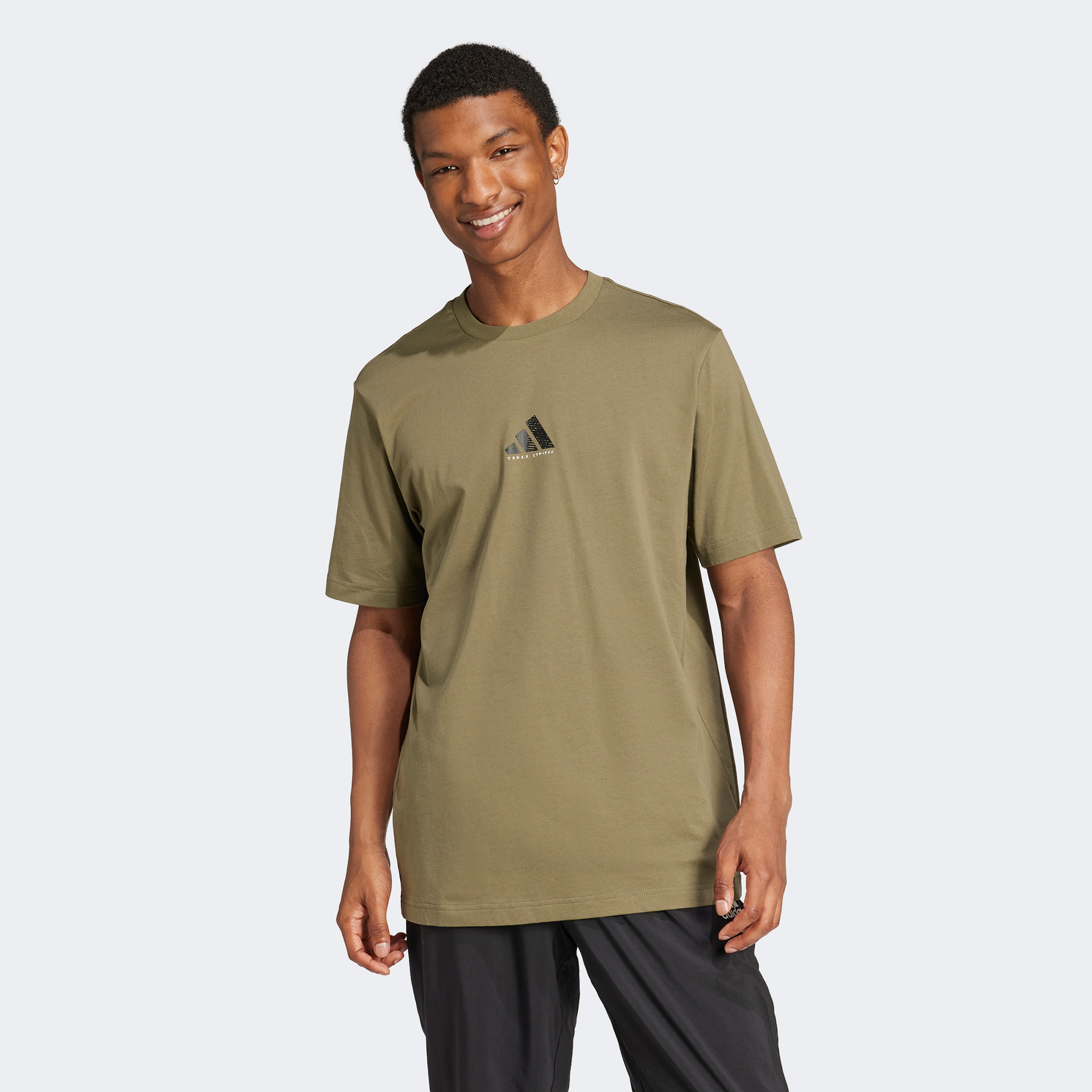 adidas Codes Photoreal Graphic Erkek Yeşil T-Shirt