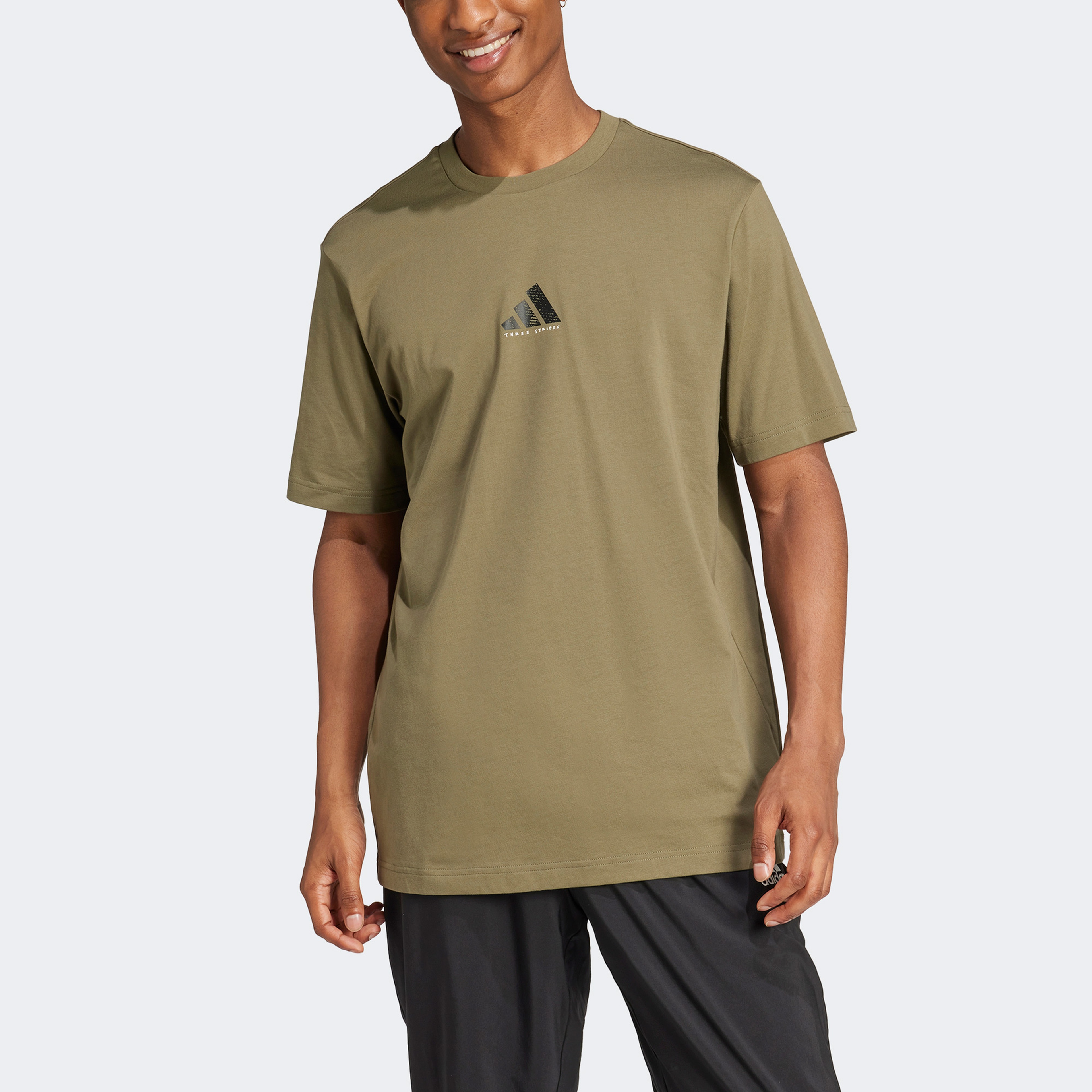 adidas Codes Photoreal Graphic Erkek Yeşil T-Shirt
