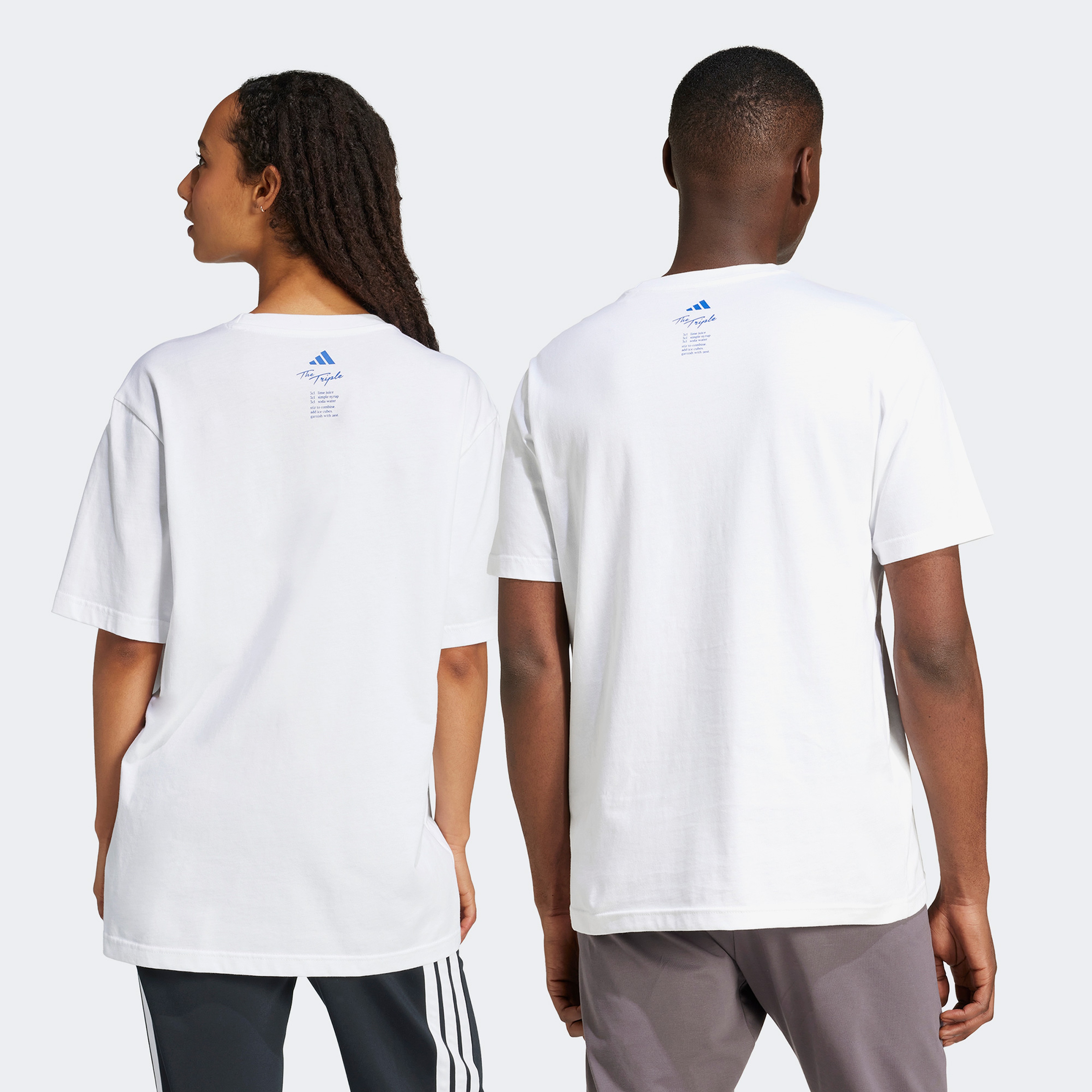adidas Lounge Drink Graphic Erkek Beyaz T-Shirt