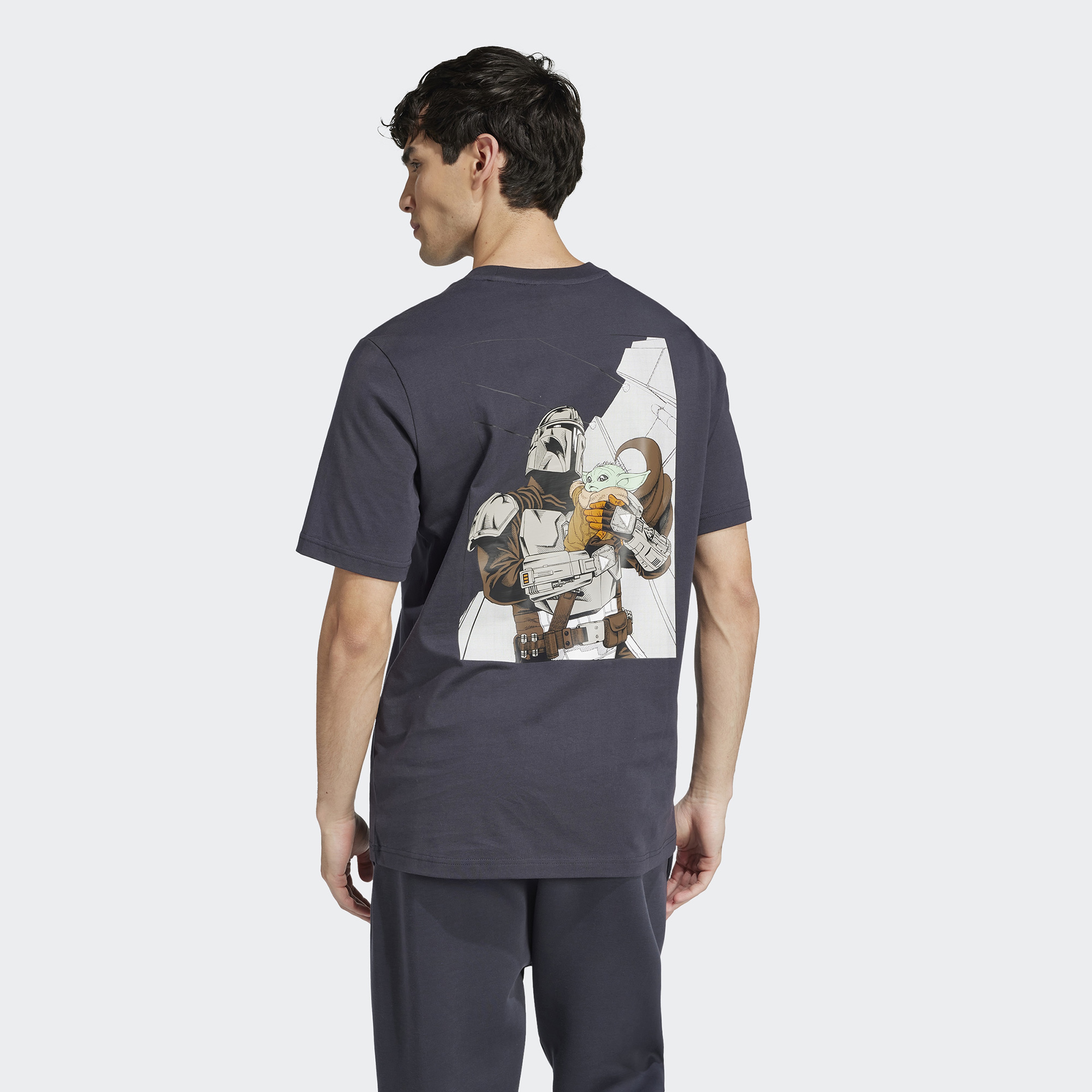 adidas X Star Wars The Mandalorian Regular Fit Back Graphic Erkek