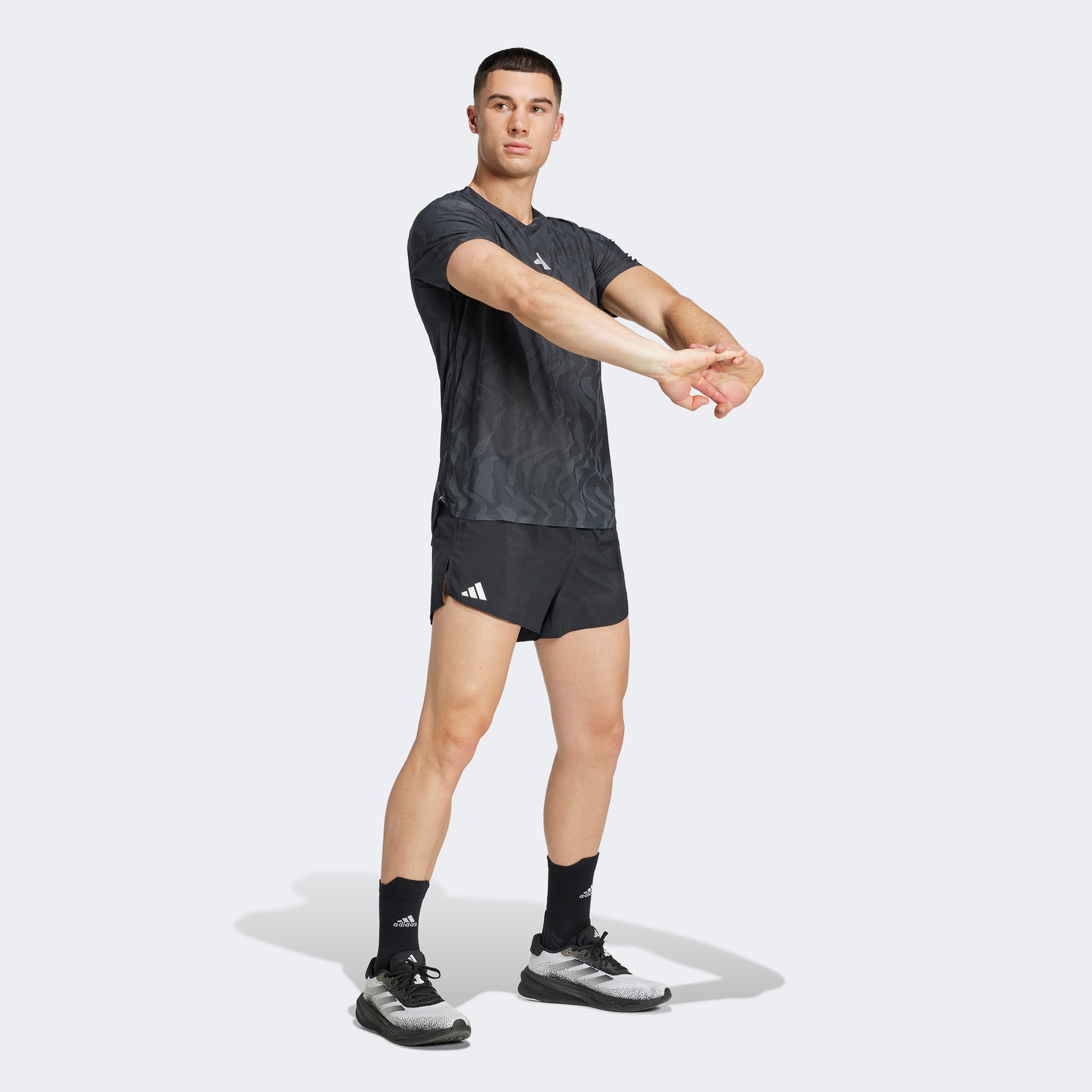adidas Ultimate Engineered Climacool+ Erkek Siyah Koşu T-Shirt