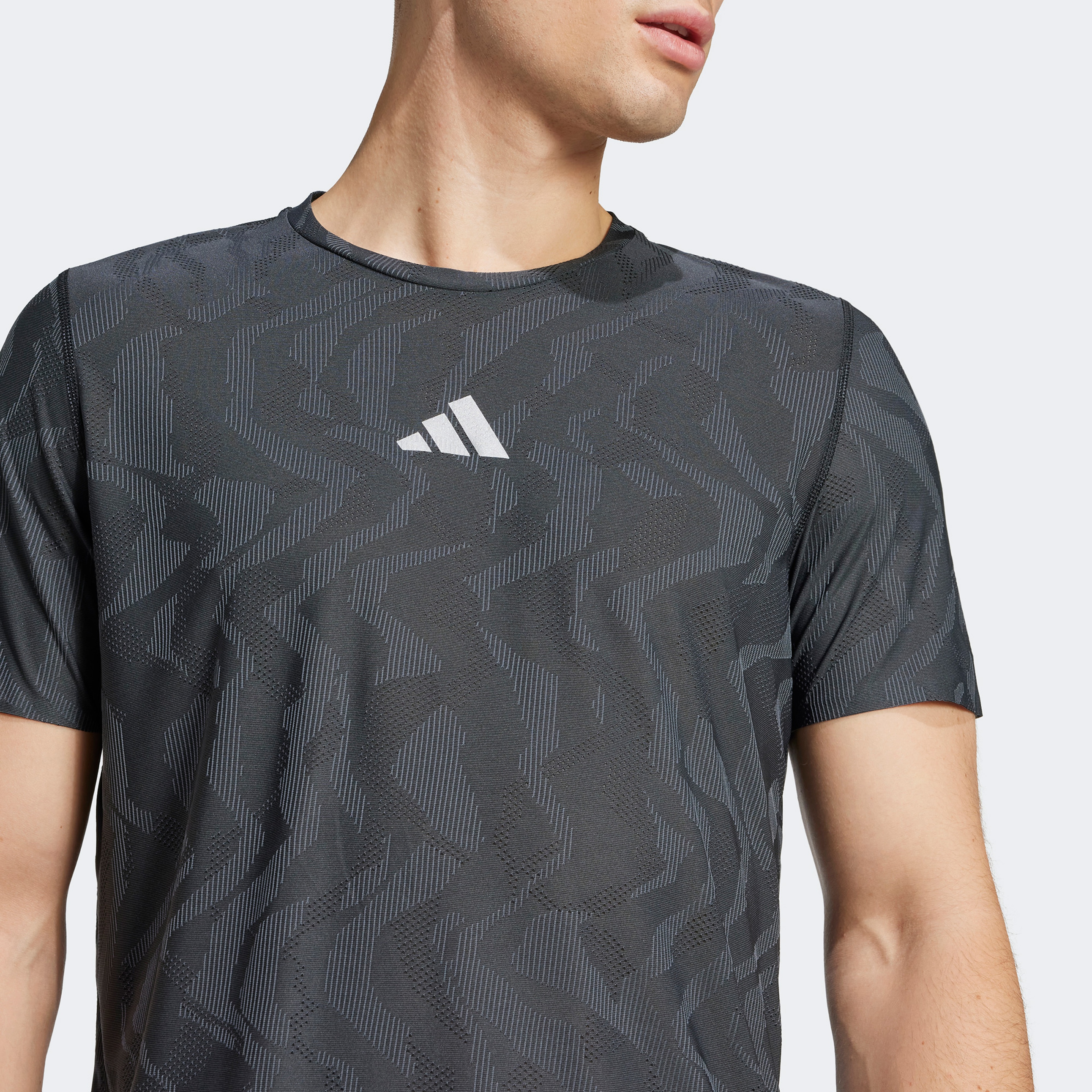 adidas Ultimate Engineered Climacool+ Erkek Siyah Koşu T-Shirt
