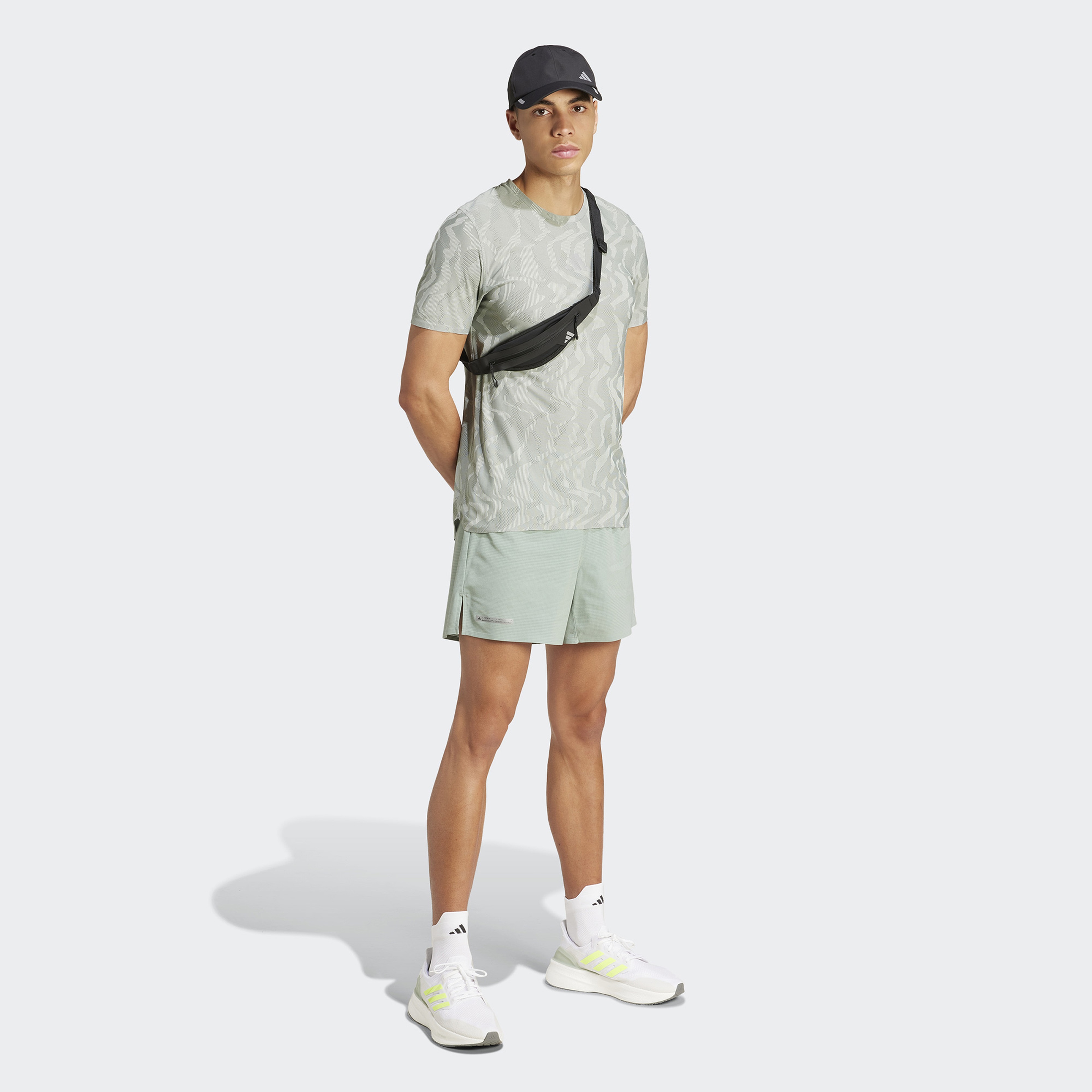 adidas Ultimate Heat.Rdy Erkek Yeşil Koşu Şortu